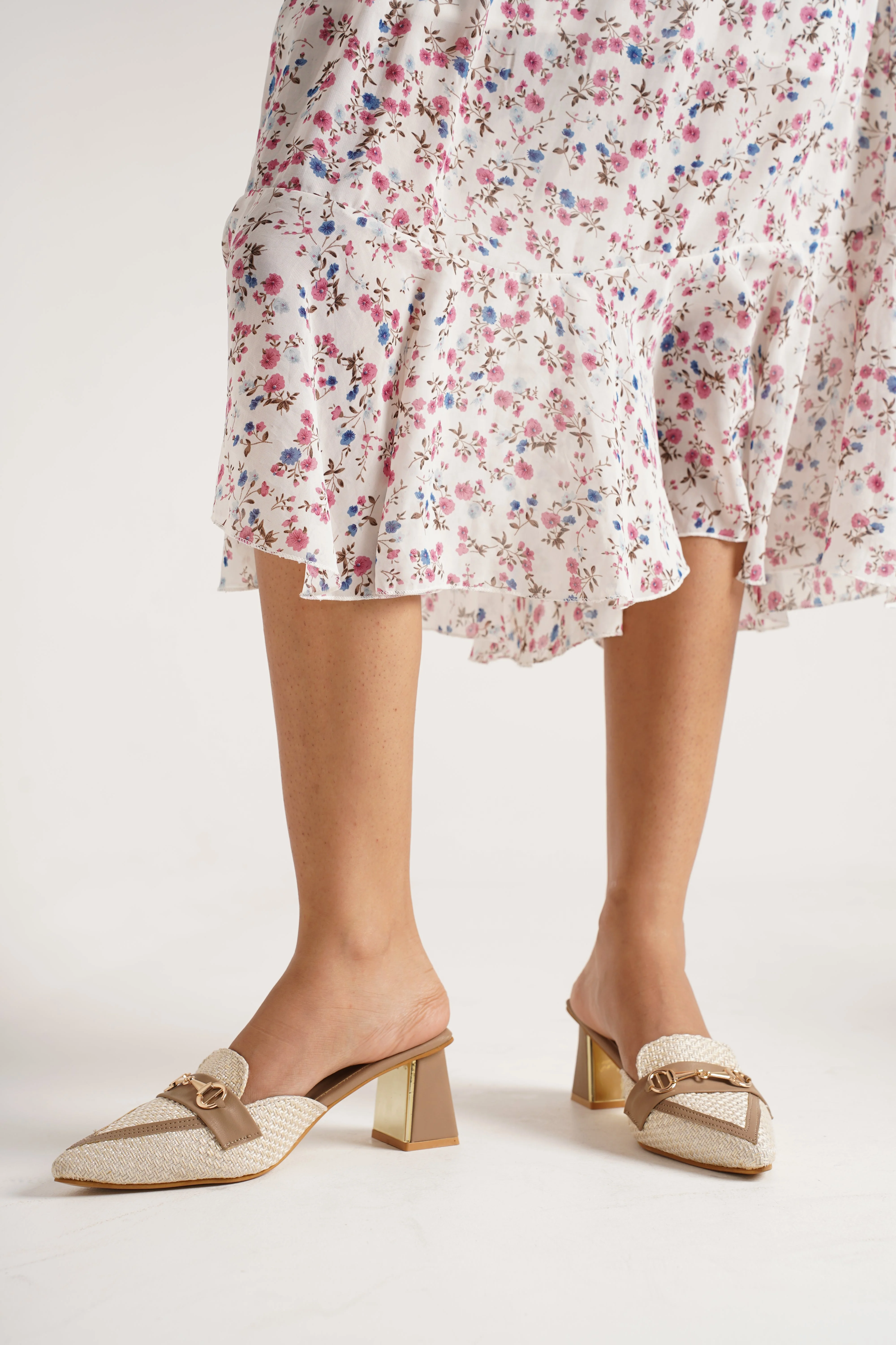 Jm Looks Woven Textured Chain Mule Loafers - Image 8