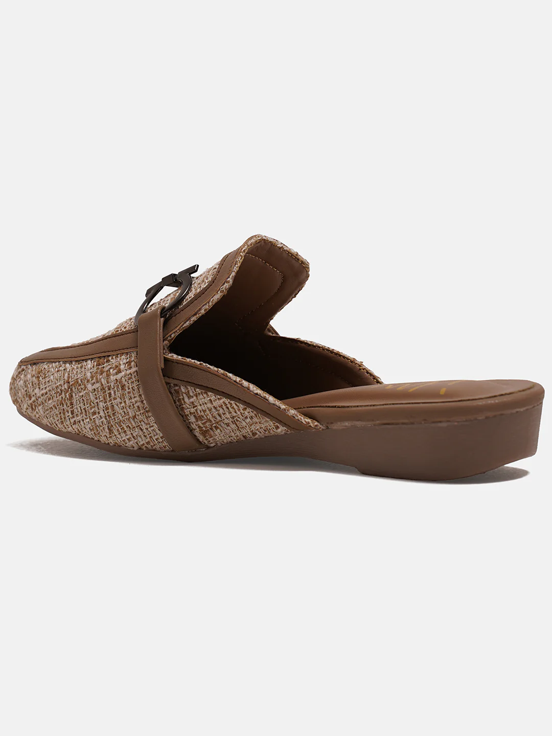 Textured Slip-On Loafers with Metal Accent - Image 5