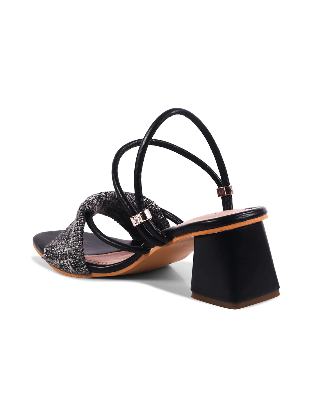 Textured Strap Block Heels - Image 11