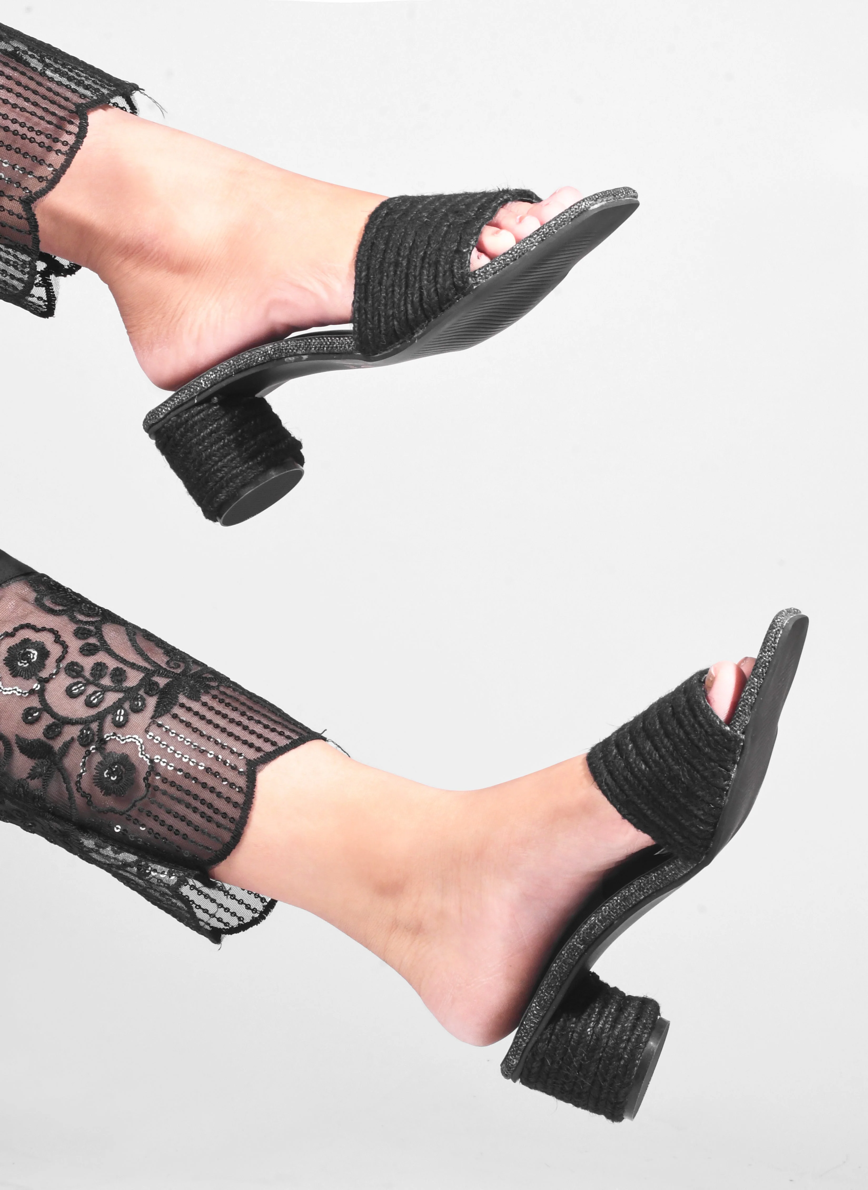 Jm Looks Textured Block Heels for Women & Girls - Image 10