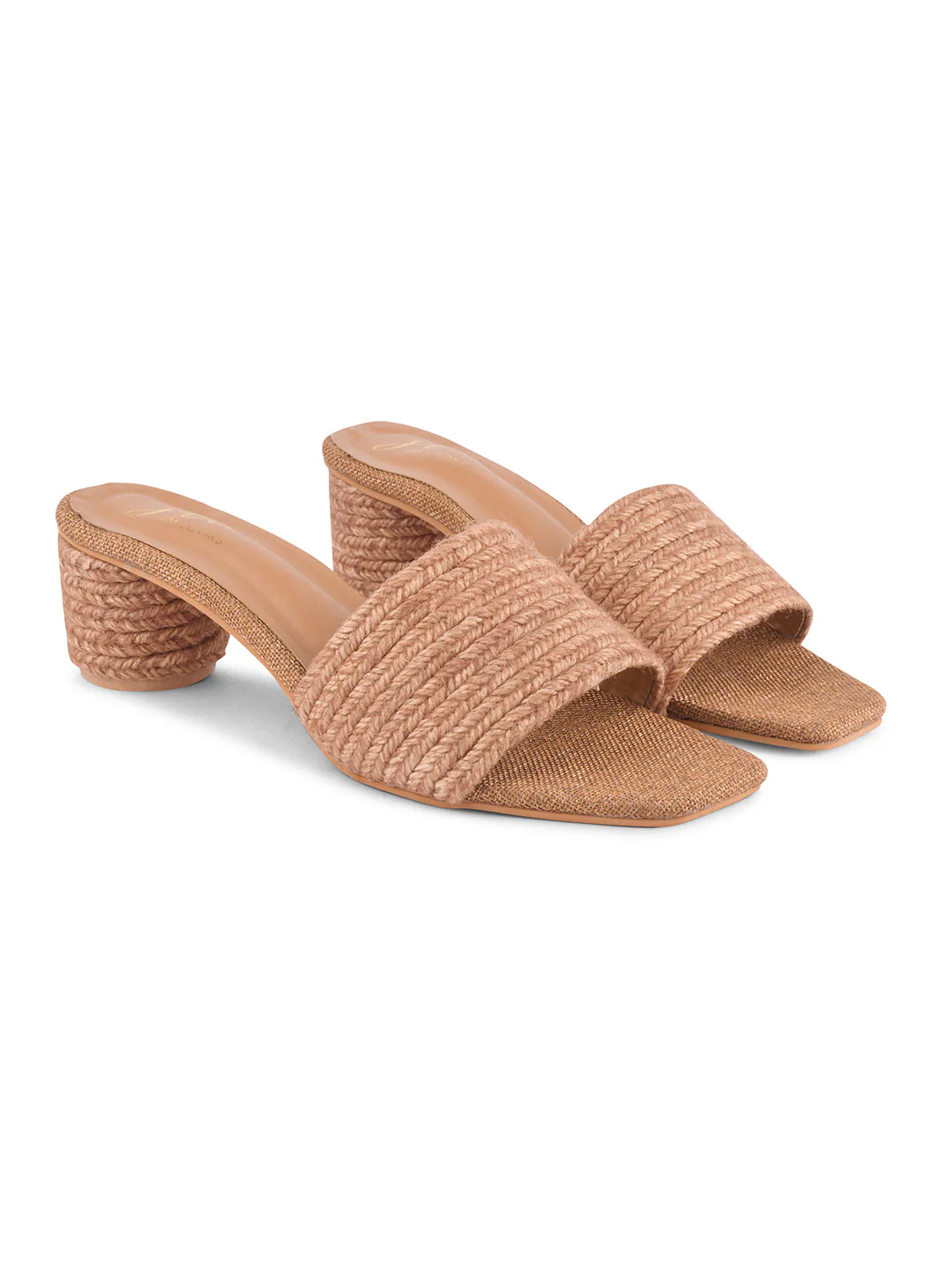 Jm Looks Textured Block Heels for Women & Girls - Image 6