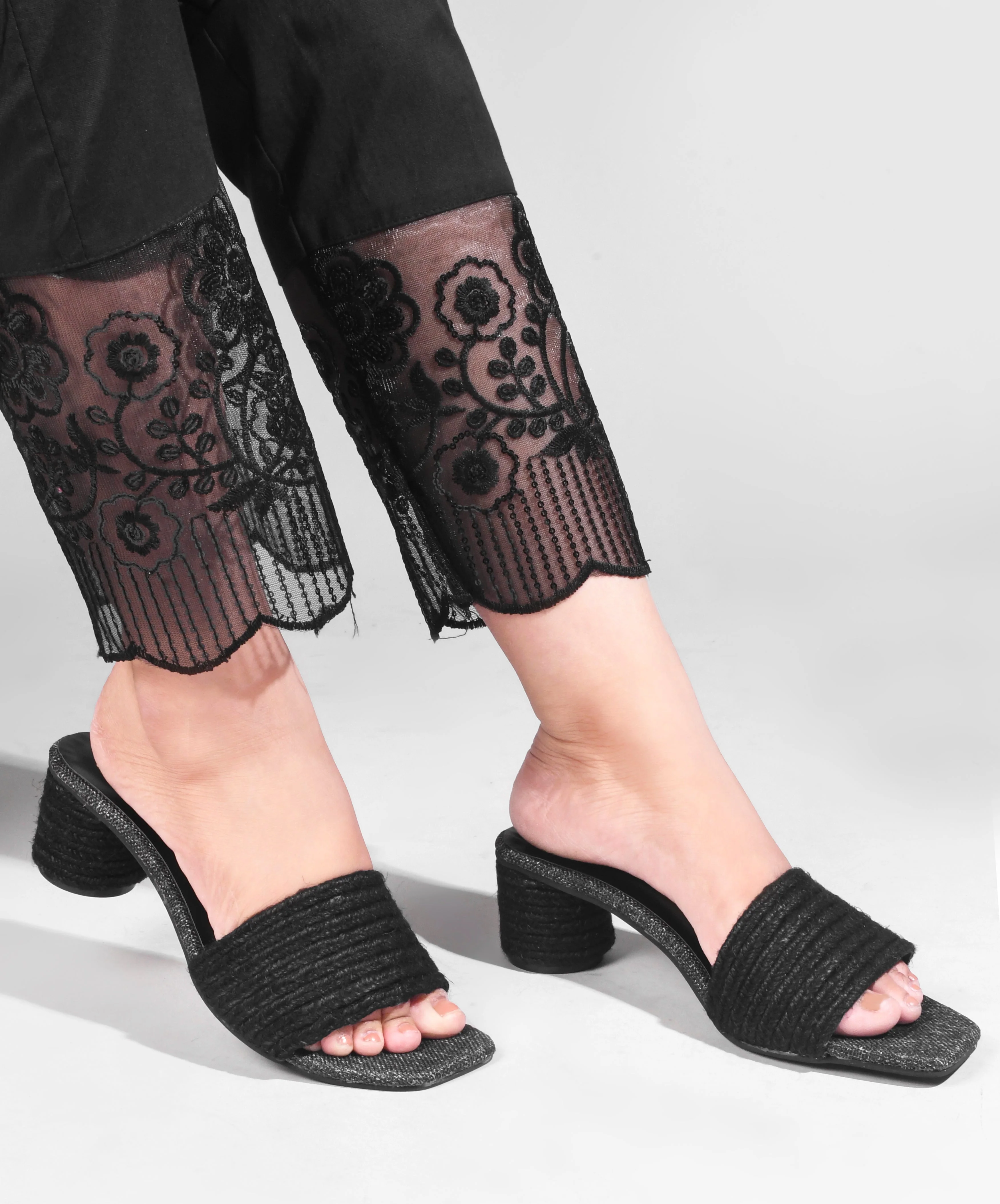 Jm Looks Textured Block Heels for Women & Girls - Image 9