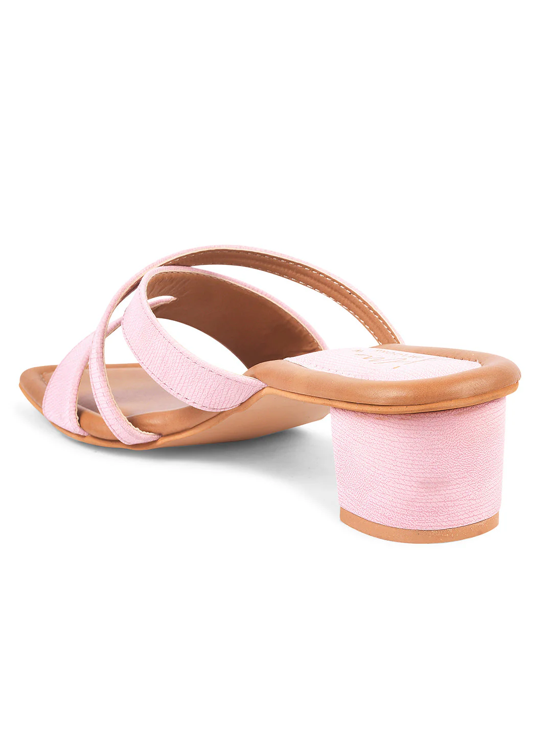 Jm Looks Dual Strap Block Heel Slides - Image 18