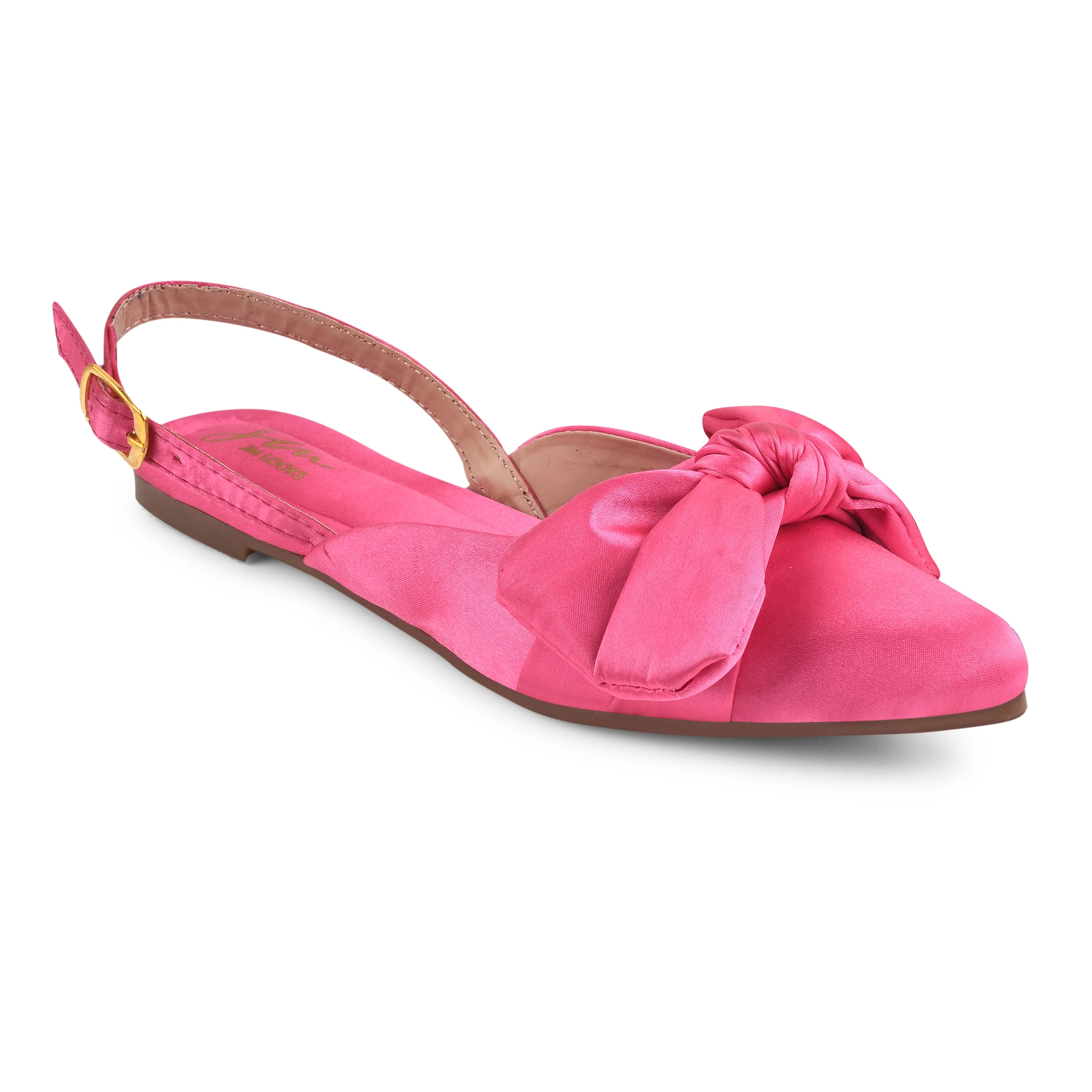 Jm Looks Bow Detail Slingback Flats for Women & Girls - Image 12