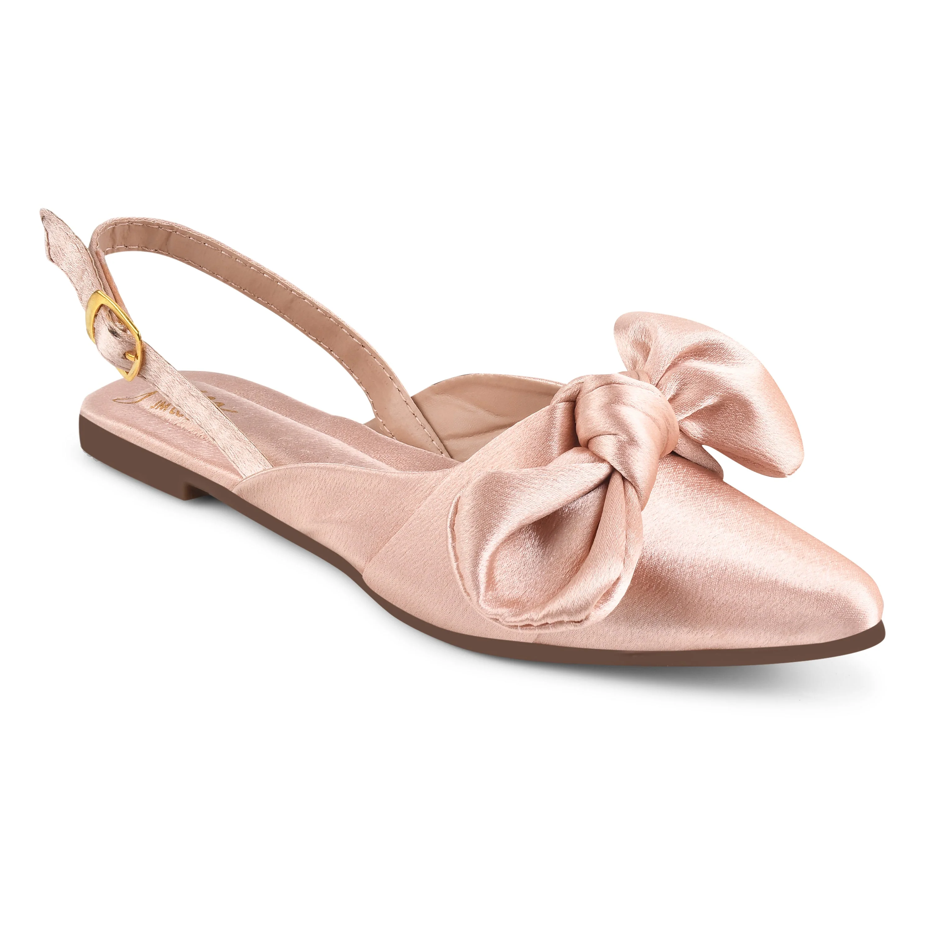Jm Looks Bow Detail Slingback Flats for Women & Girls - Image 8