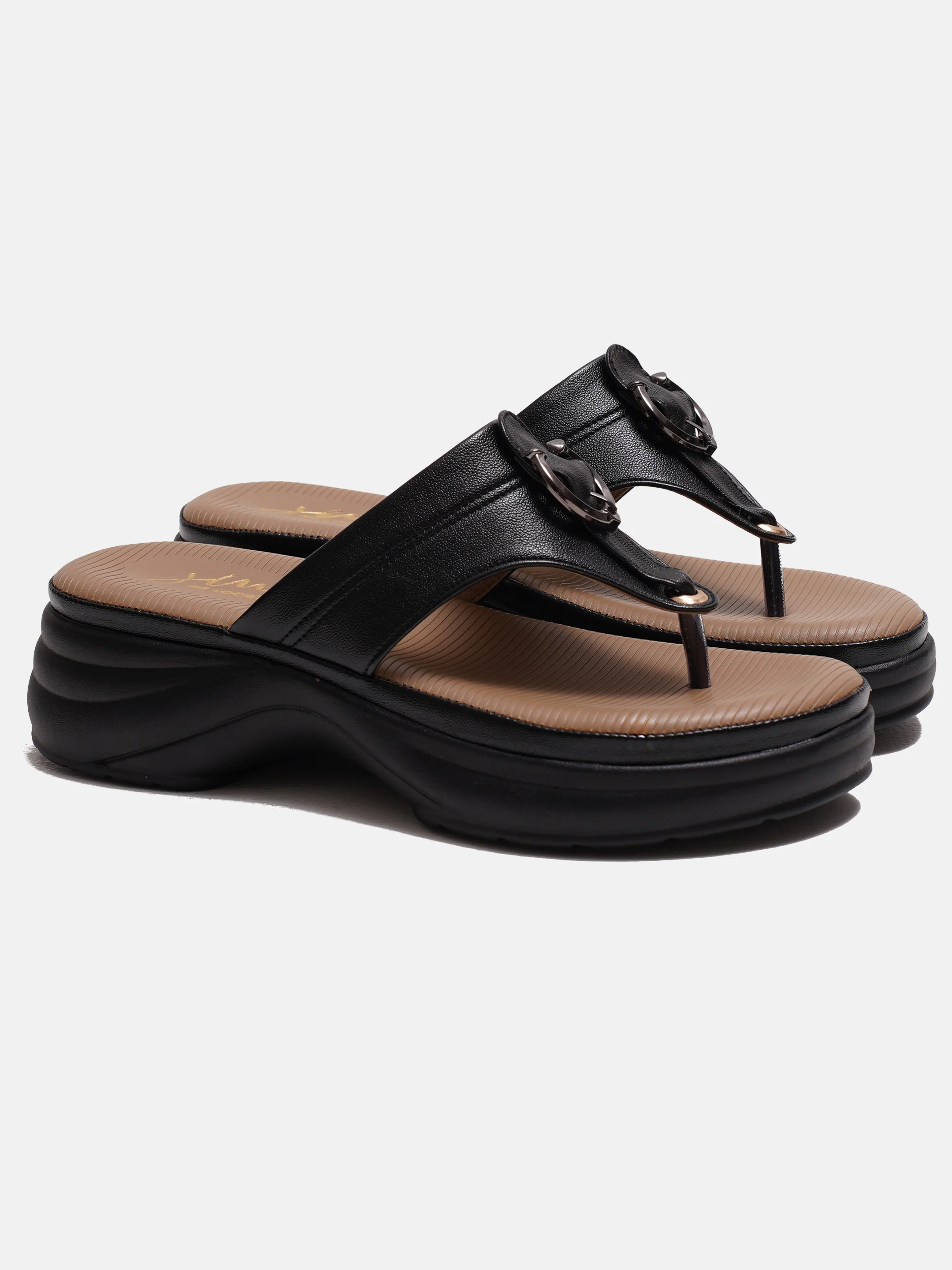 Thong Sandals with Cushioned Platform Sole - Image 13