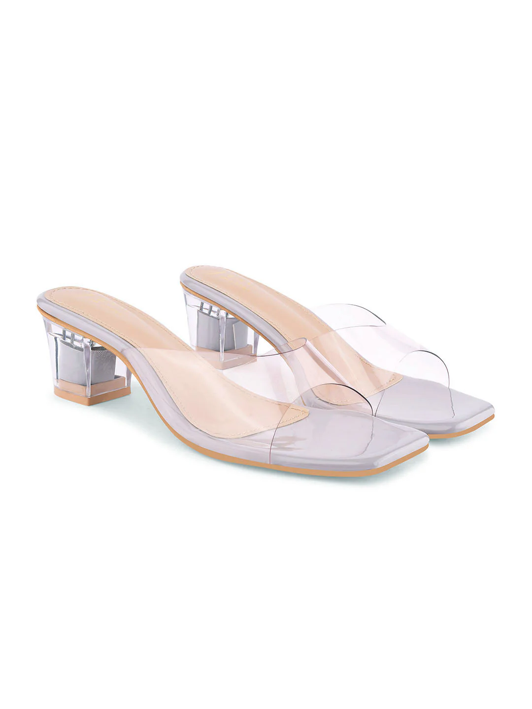Jm Looks Women's Transparent Strap Block Heels - Image 12