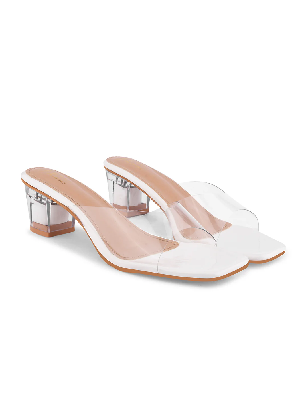 Jm Looks Women's Transparent Strap Block Heels - Image 18