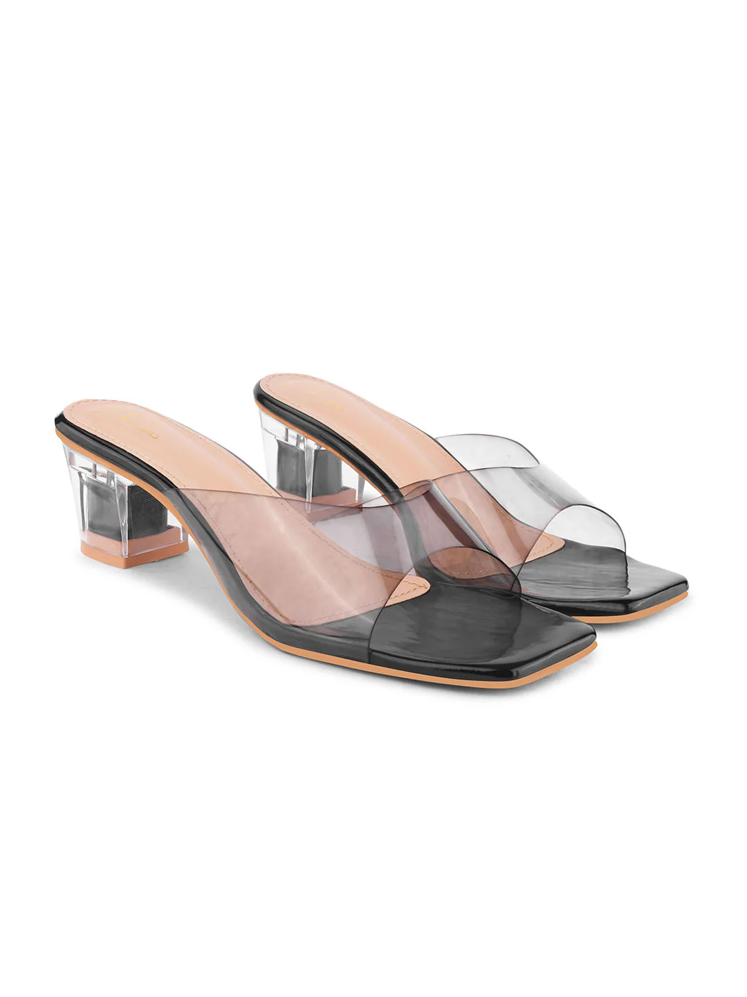 Jm Looks Women's Transparent Strap Block Heels - Image 6
