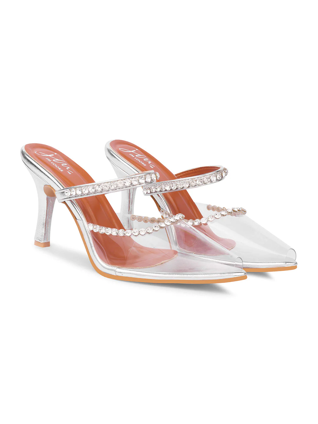 Jm Looks Embellished Pointed-Toe Heels for Women - Image 17