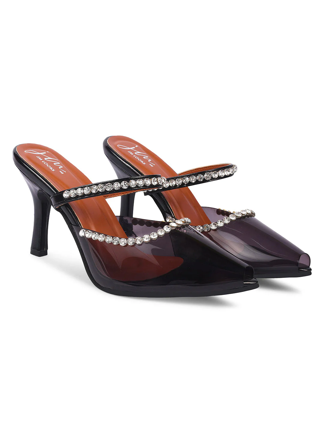 Jm Looks Embellished Pointed-Toe Heels for Women - Image 5