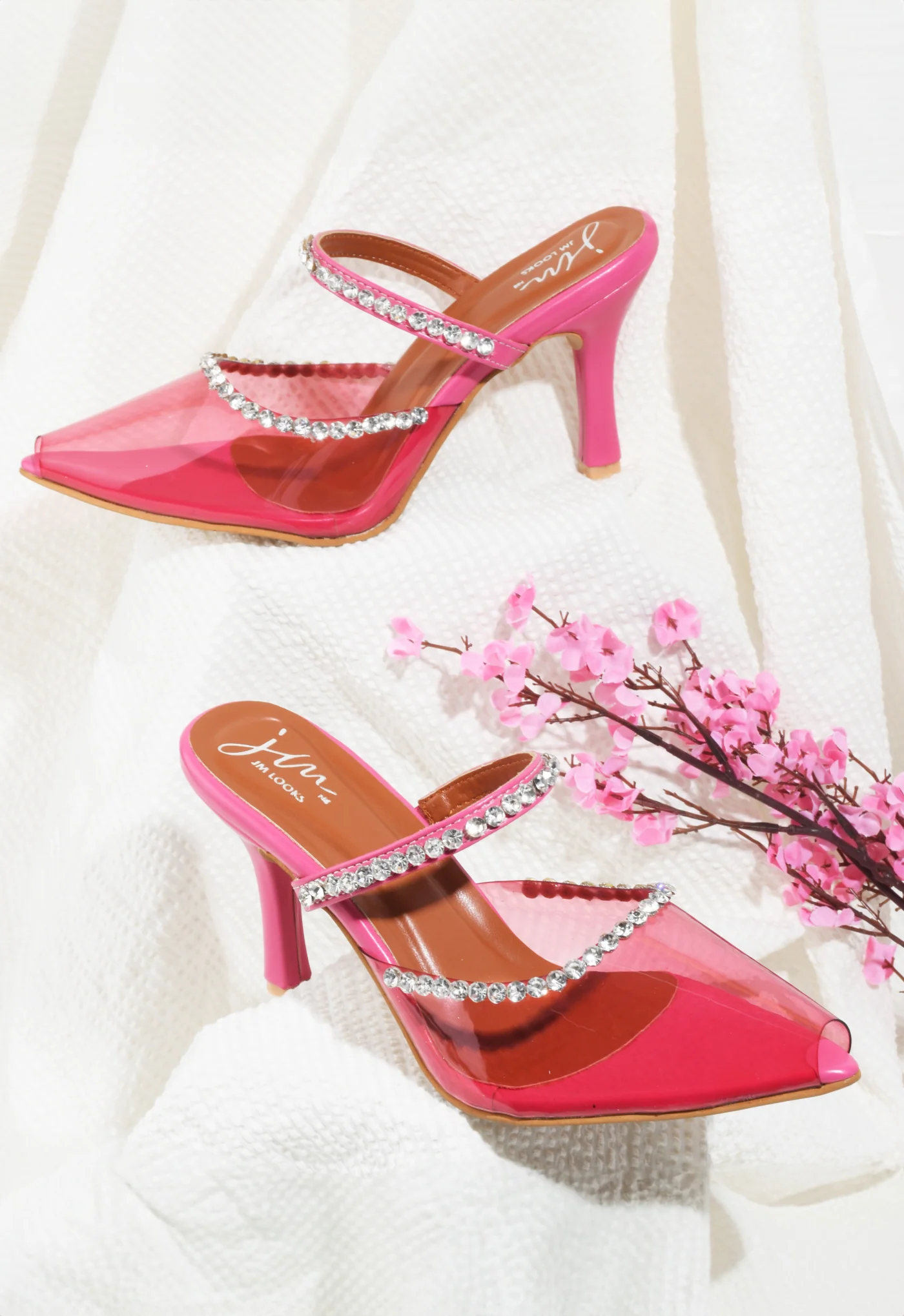 Jm Looks Embellished Pointed-Toe Heels for Women - Image 7