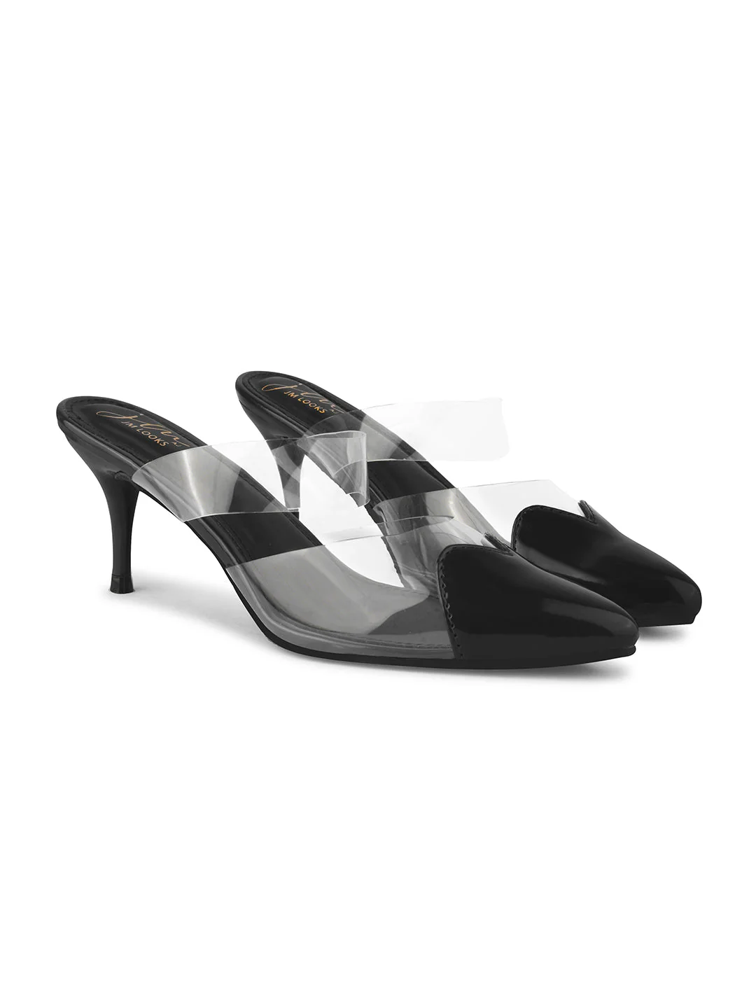 Jm Looks Heart-Toe Transparent Mule Heels - Image 11