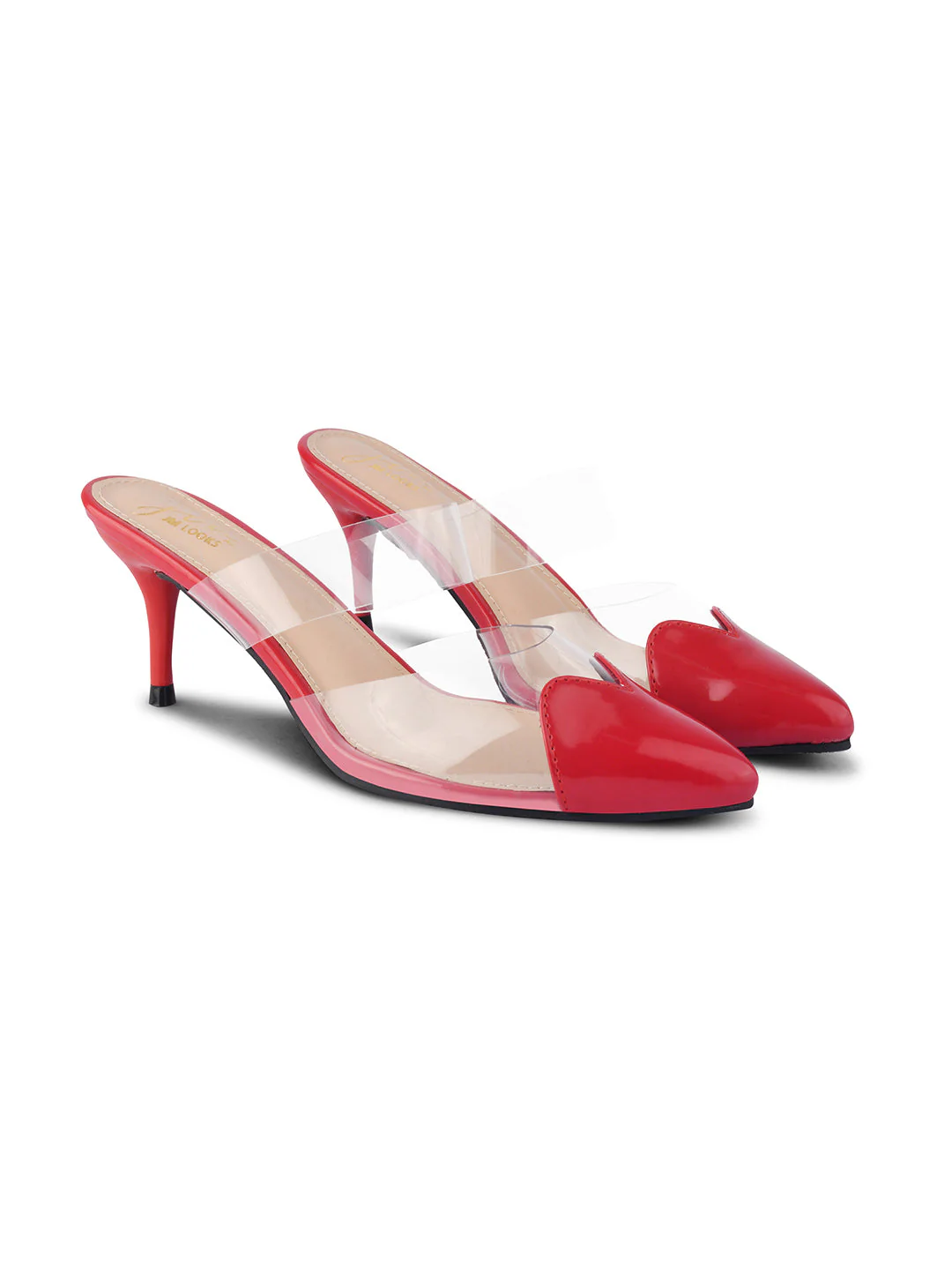 Jm Looks Heart-Toe Transparent Mule Heels - Image 17