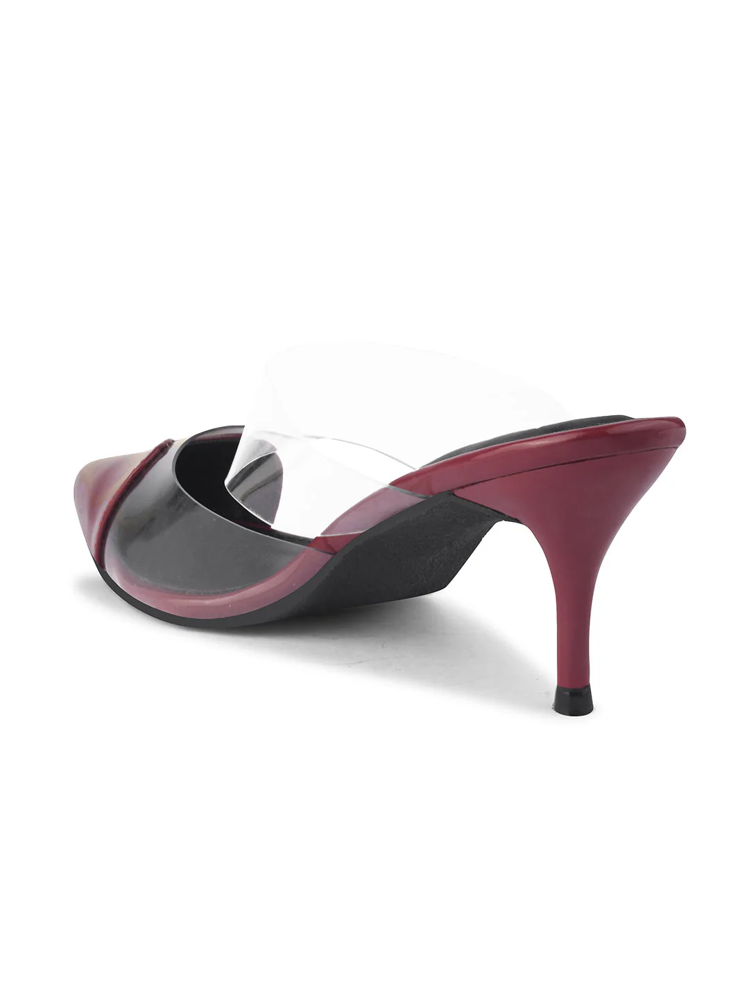 Jm Looks Heart-Toe Transparent Mule Heels - Image 6