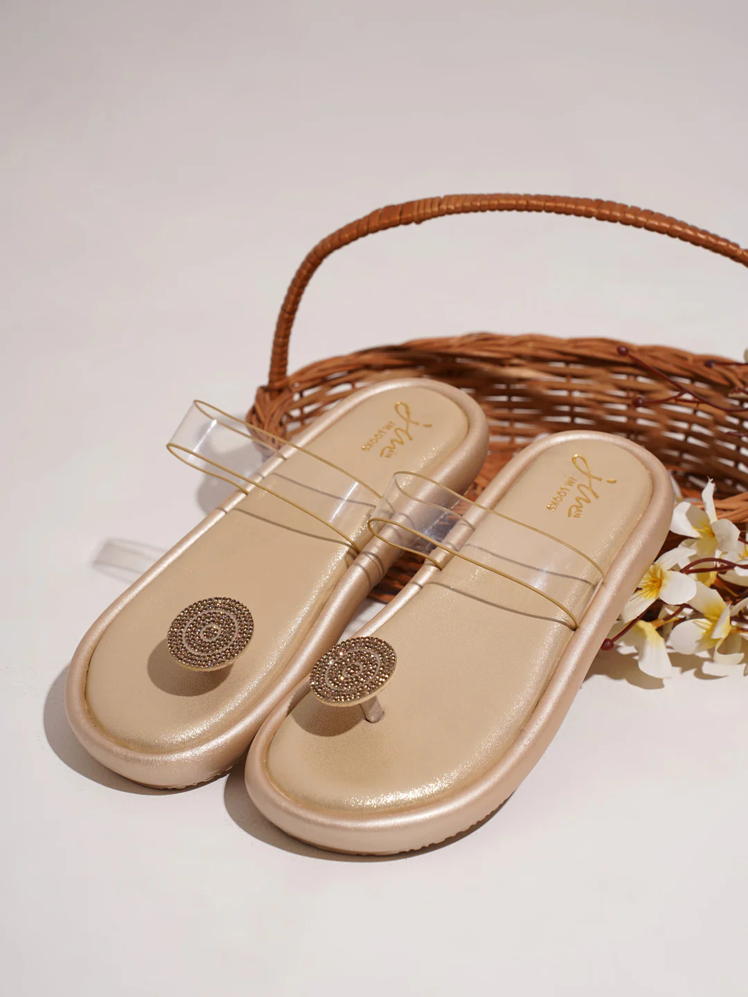 Transparent Strap Toe-Ring Slides with Cushioned Footbed - Image 13