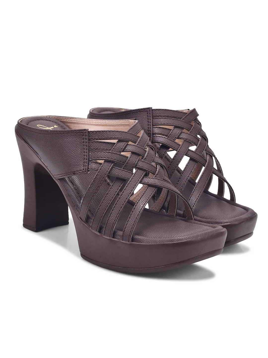 Trendy Multi-Strap Platform Heels - Image 11