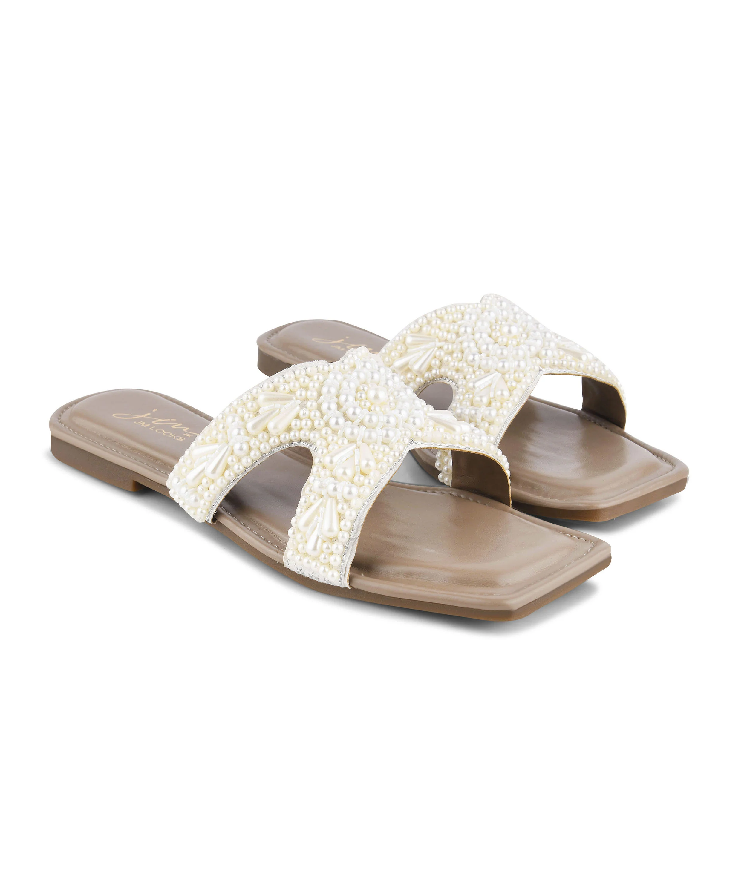 Trendy Slip-On Flats with Sparkle Strap Detail - Image 12