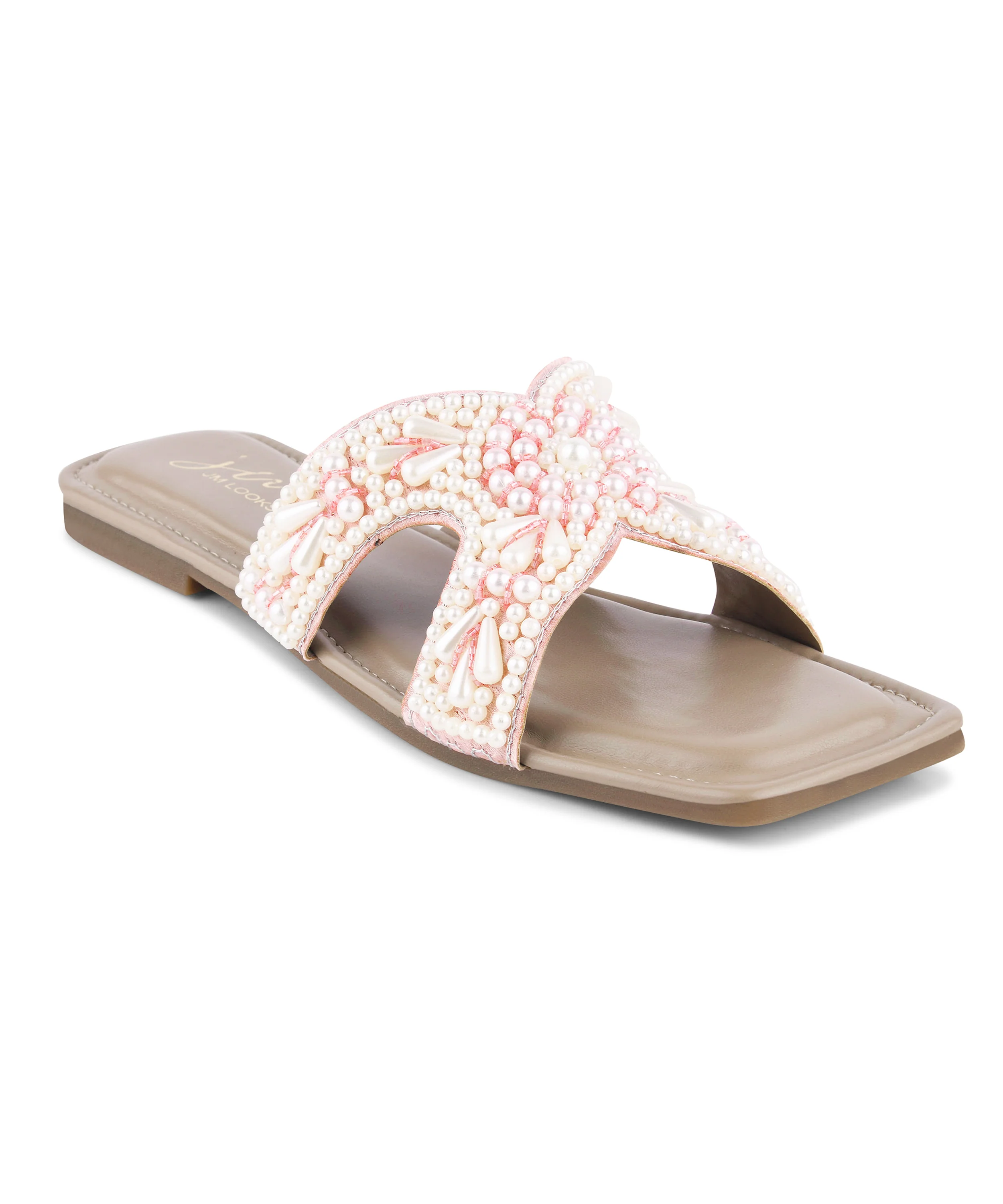 Trendy Slip-On Flats with Sparkle Strap Detail - Image 17