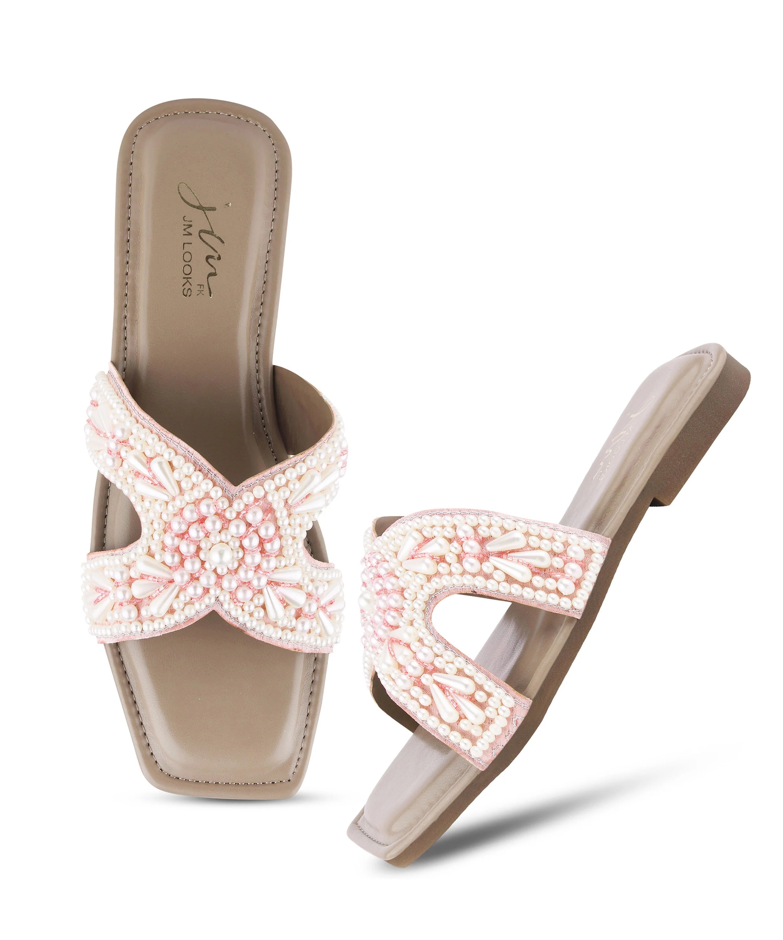 Trendy Slip-On Flats with Sparkle Strap Detail - Image 18