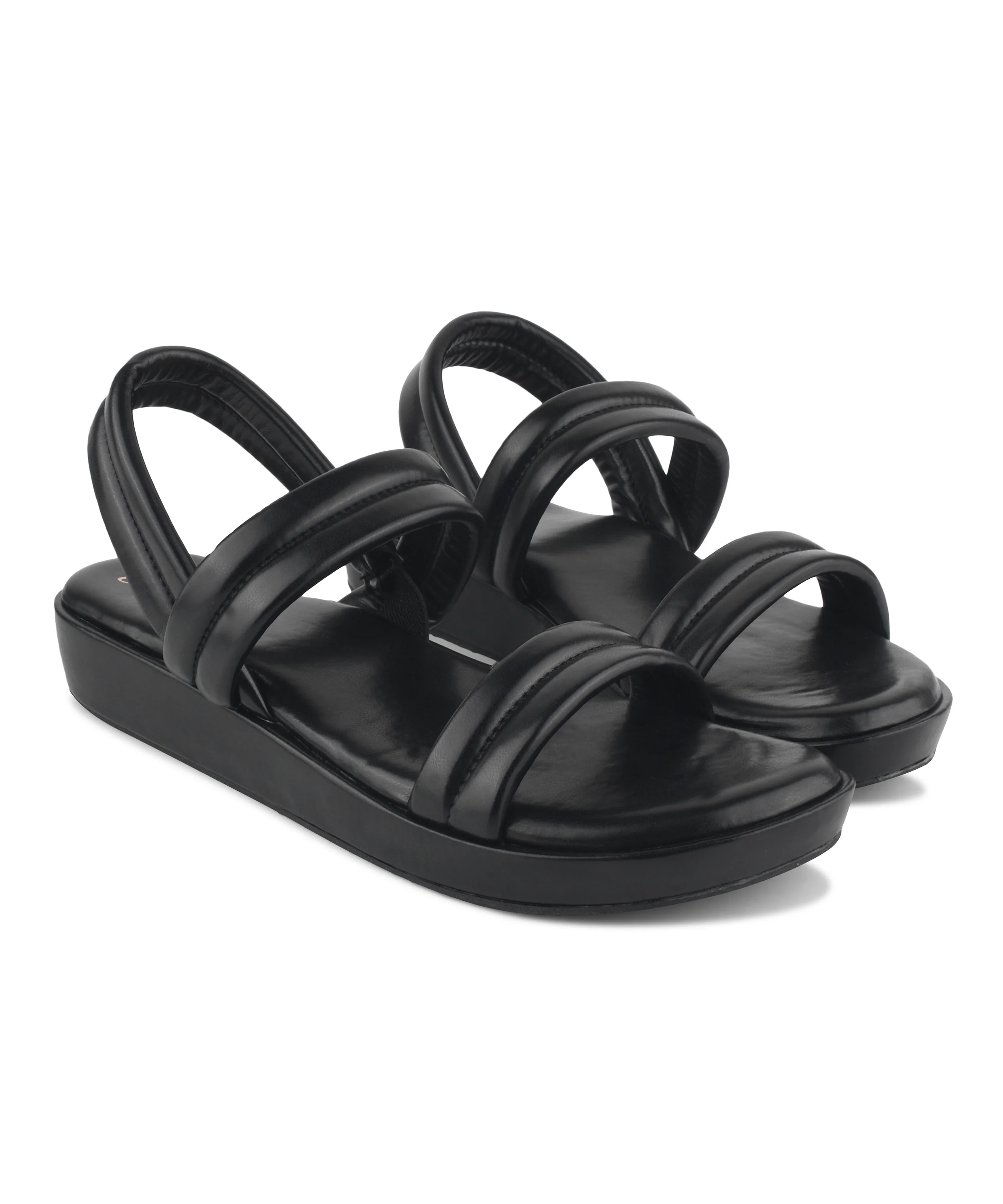 Triple-Strap Flat Sandals with Soft Sole - Image 4