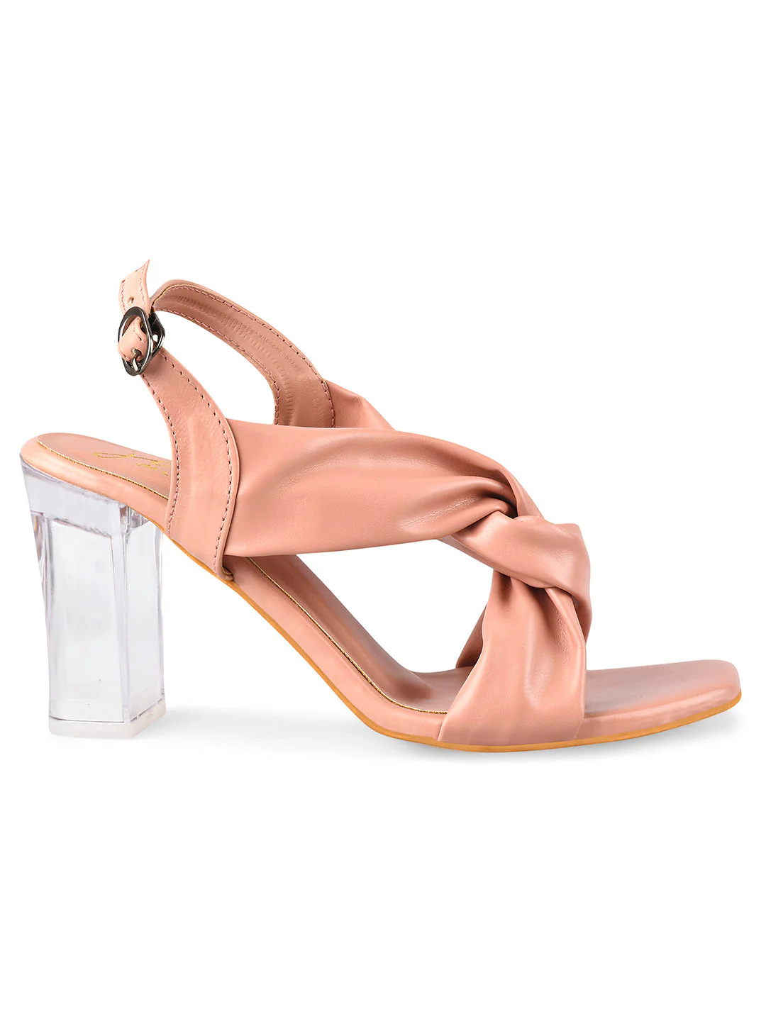Jm Looks Women's Twisted Strap Clear Heel Sandals - Image 18