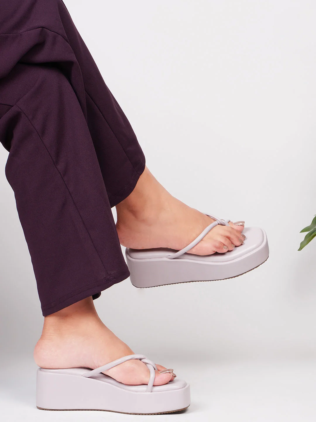 Jm Looks Modern Platform Thong Sandals for Women & Girls - Image 13