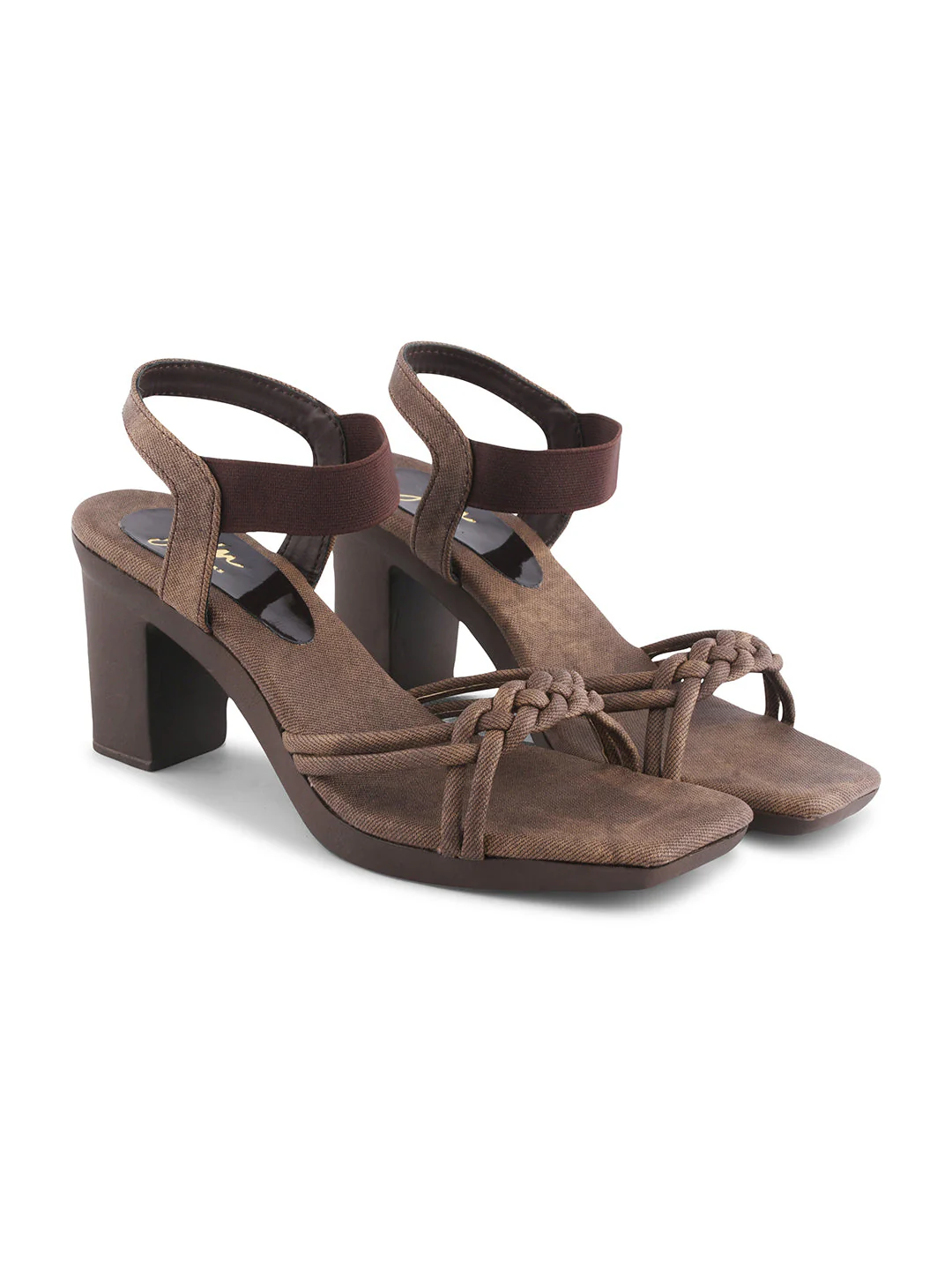 Jm Looks Knotted Strap Block Heel Sandals - Image 11