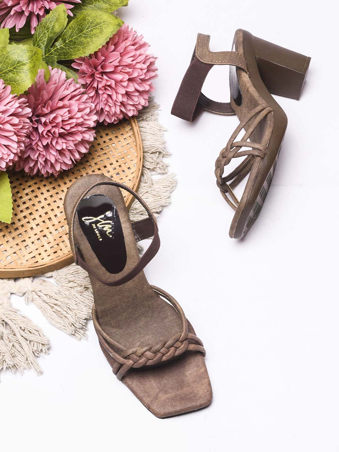 Jm Looks Knotted Strap Block Heel Sandals - Image 7