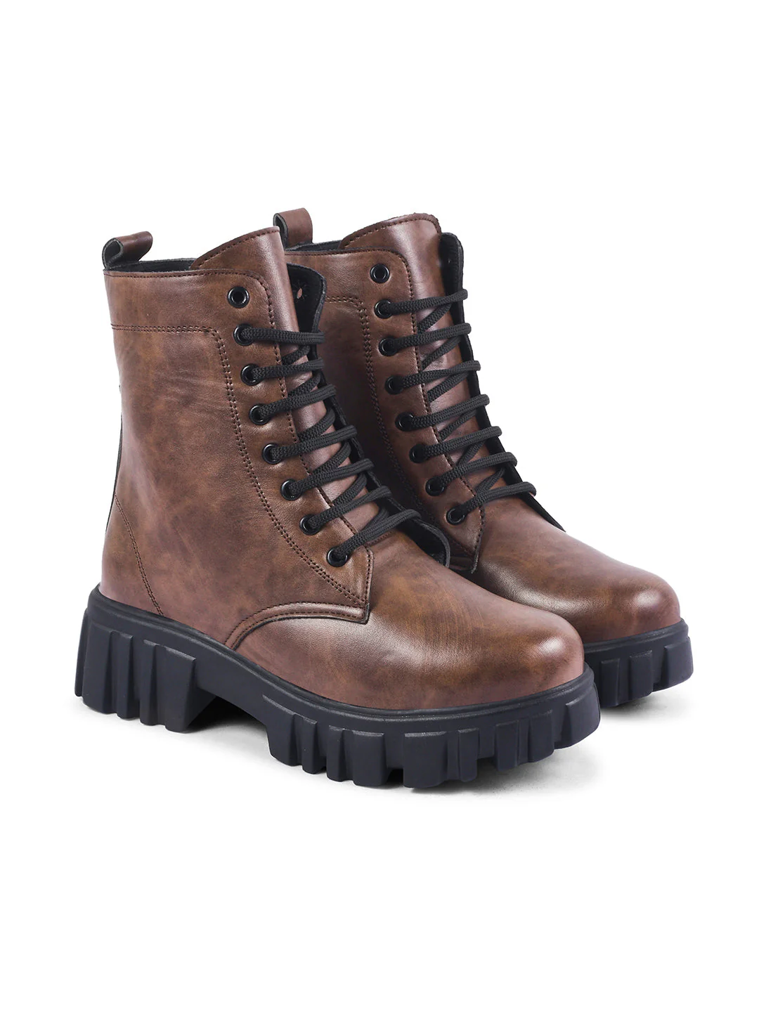 Jm Looks Rugged Lace-Up Combat Boots for Women & Girls - Image 12