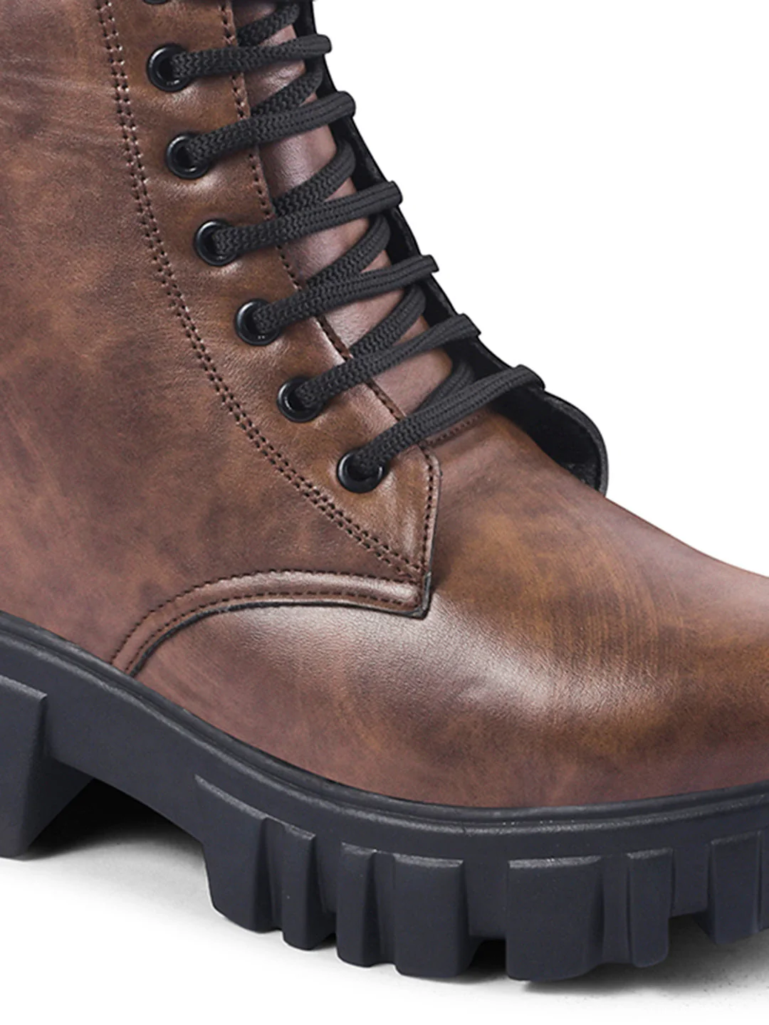 Jm Looks Rugged Lace-Up Combat Boots for Women & Girls - Image 13