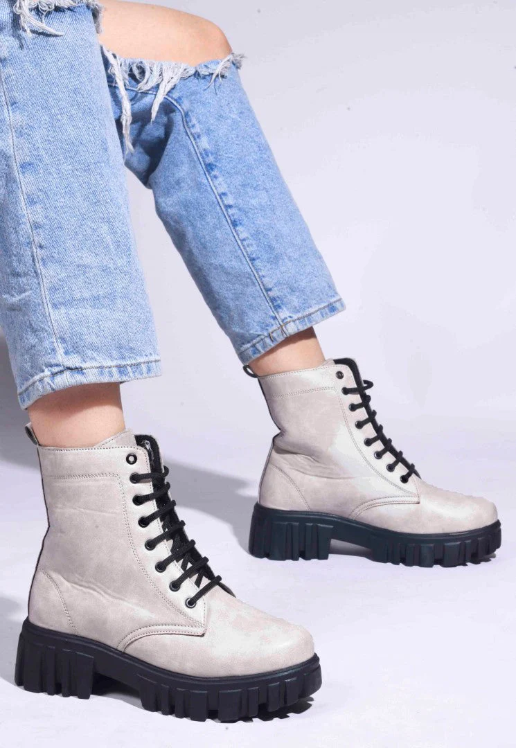 Jm Looks Rugged Lace-Up Combat Boots for Women & Girls - Image 17