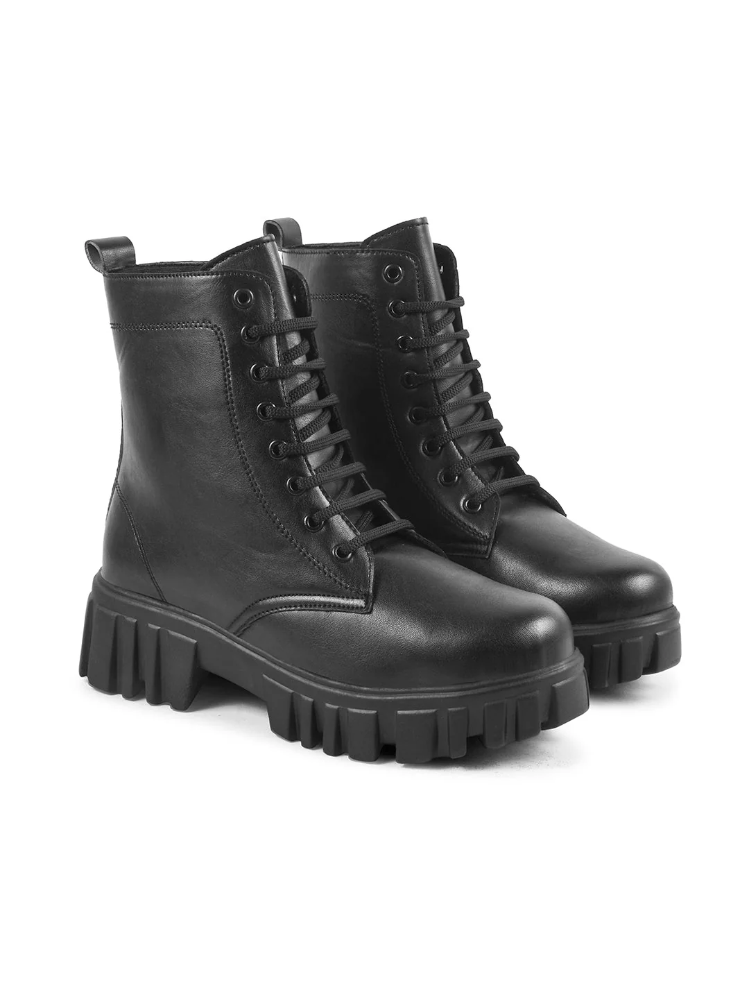 Jm Looks Rugged Lace-Up Combat Boots for Women & Girls - Image 6