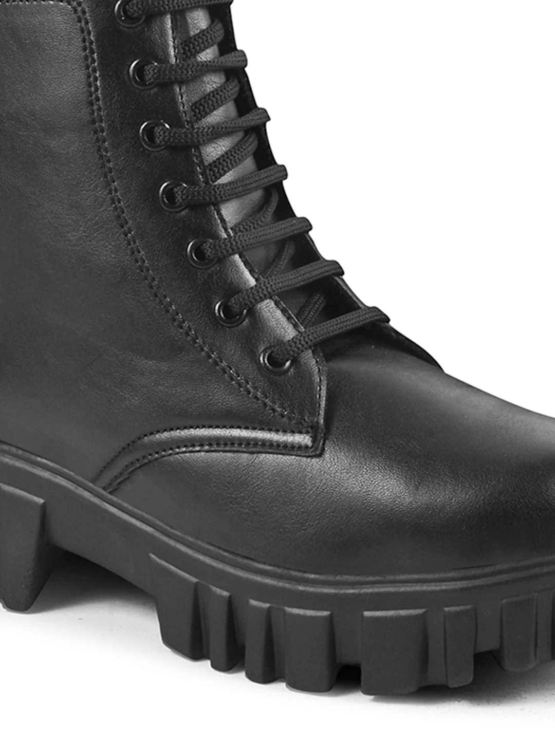 Jm Looks Rugged Lace-Up Combat Boots for Women & Girls - Image 7