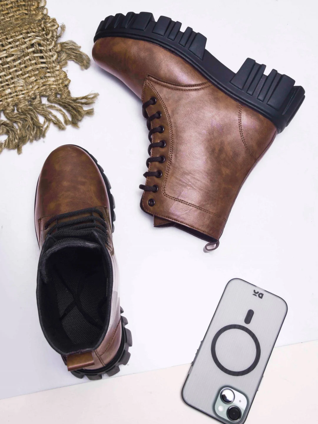 Jm Looks Rugged Lace-Up Combat Boots for Women & Girls - Image 8