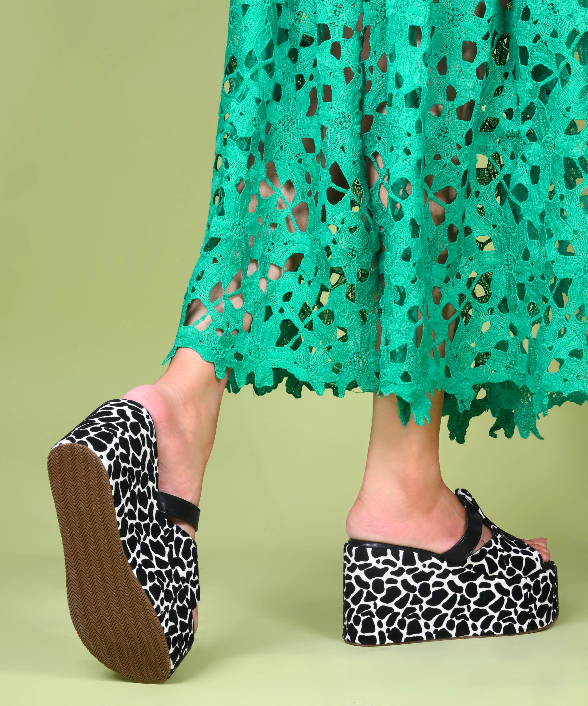 Urban Contrast Print Chunky Platforms - Image 4