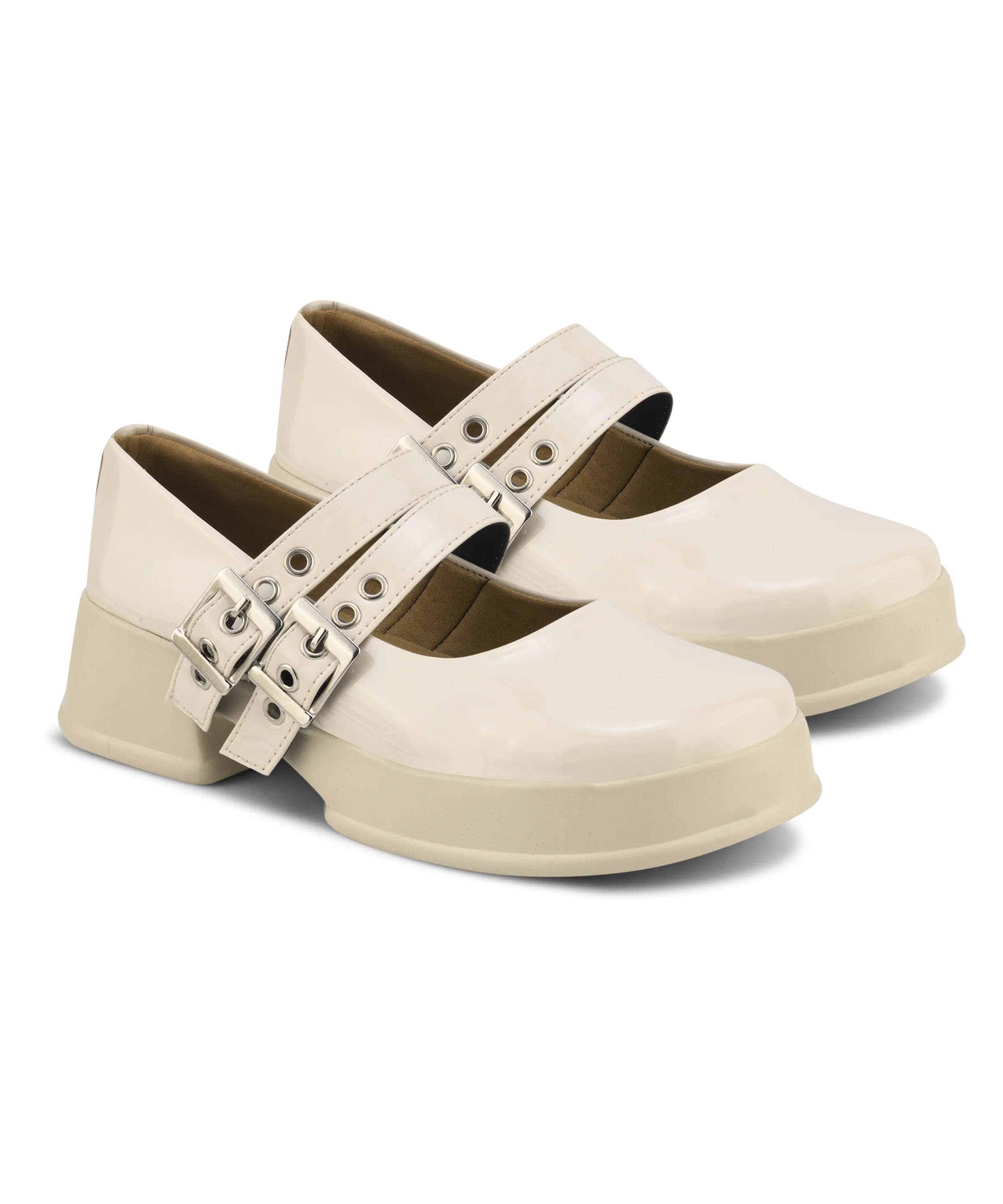 Urban Edge Double Buckle Chunky Heels - Image 18
