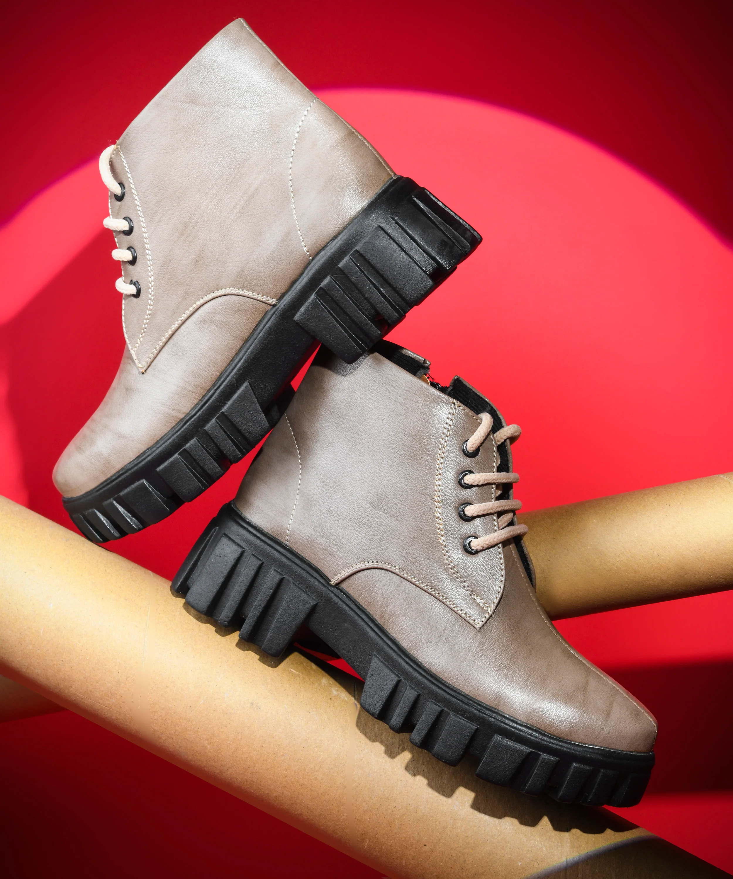 JM LOOKS Urban Trek Lace-Up Ankle Boots - Image 10
