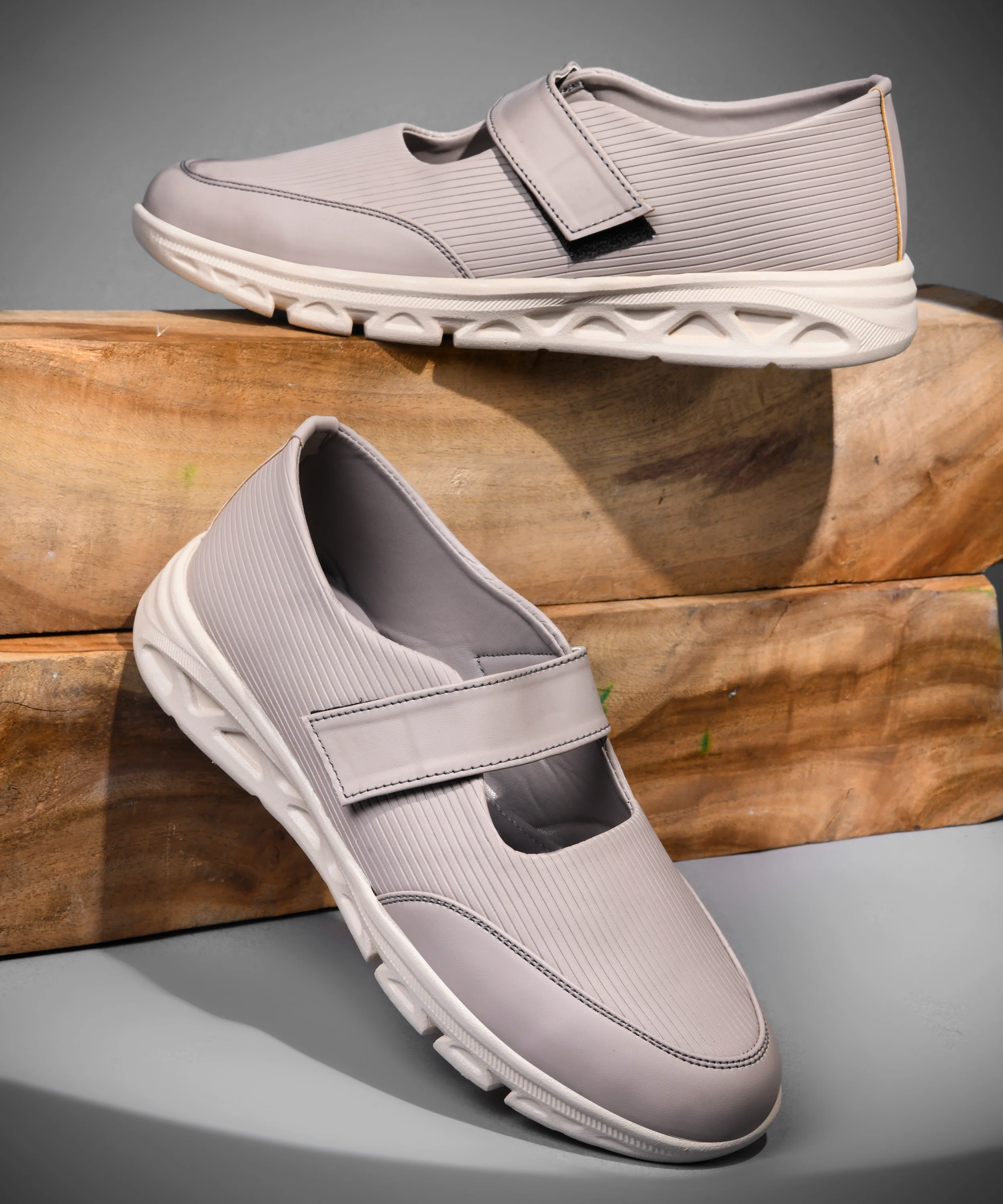 JM Looks Velcro Strap Casual Walking Shoes - Image 11