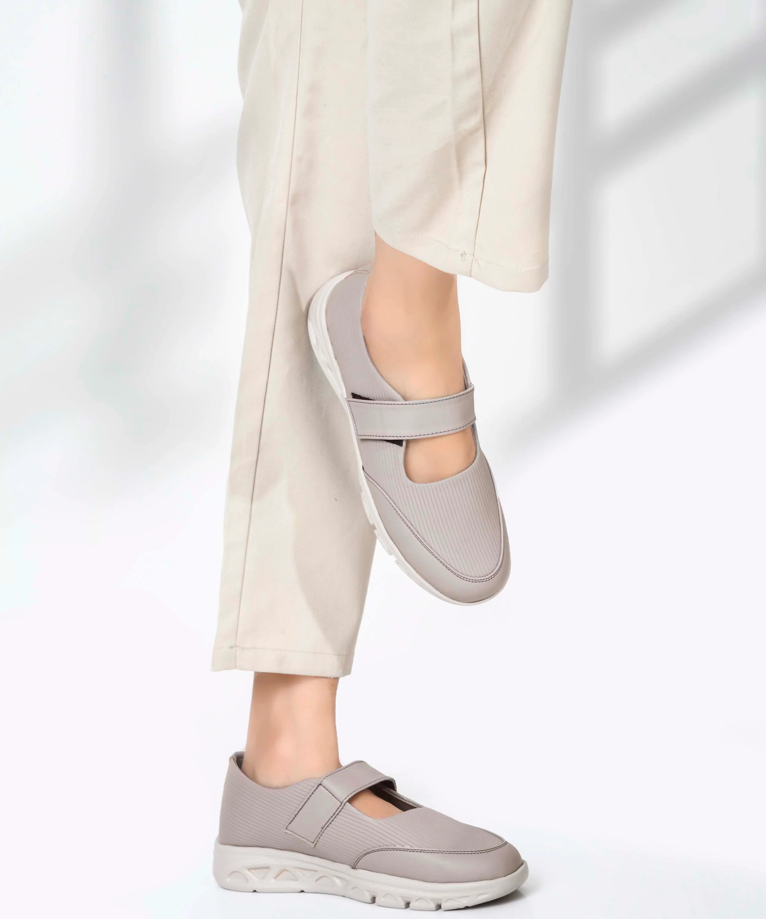 JM Looks Velcro Strap Casual Walking Shoes - Image 2