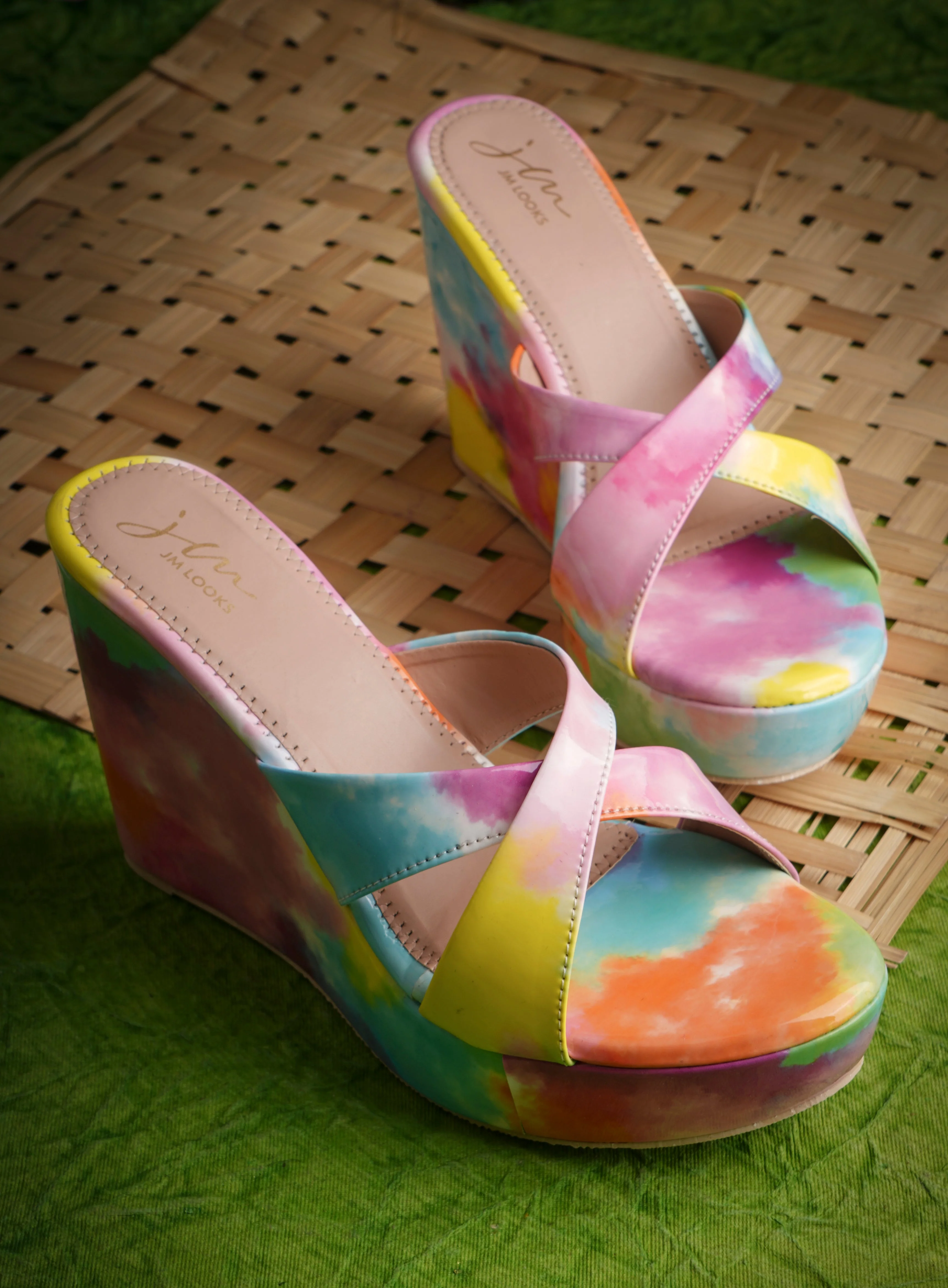 Jm Looks Artistic Print Wedge Heels for Women & Girls - Image 16