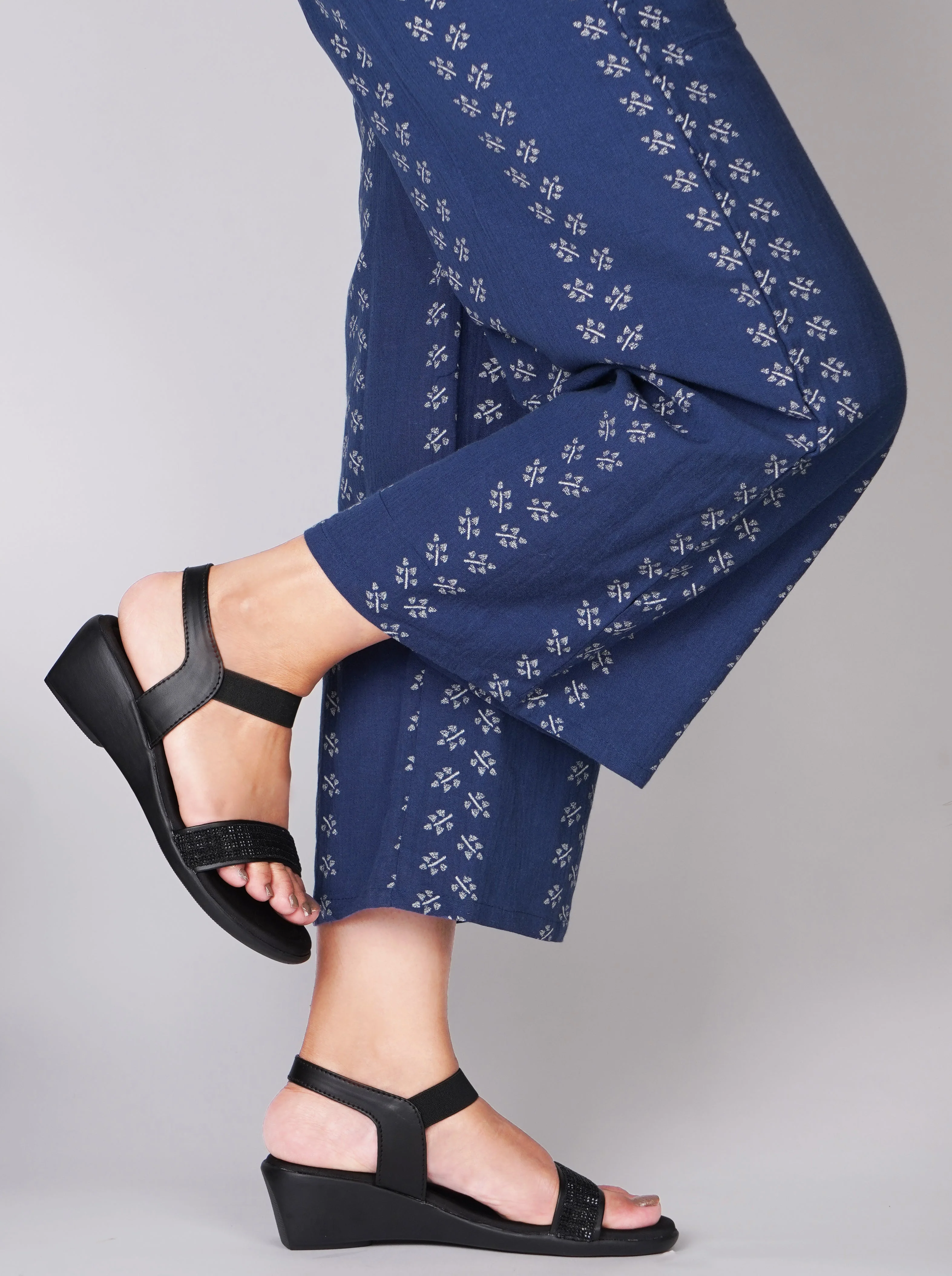 Jm Looks Women's Embellished Ankle Strap Wedge Sandals - Image 4