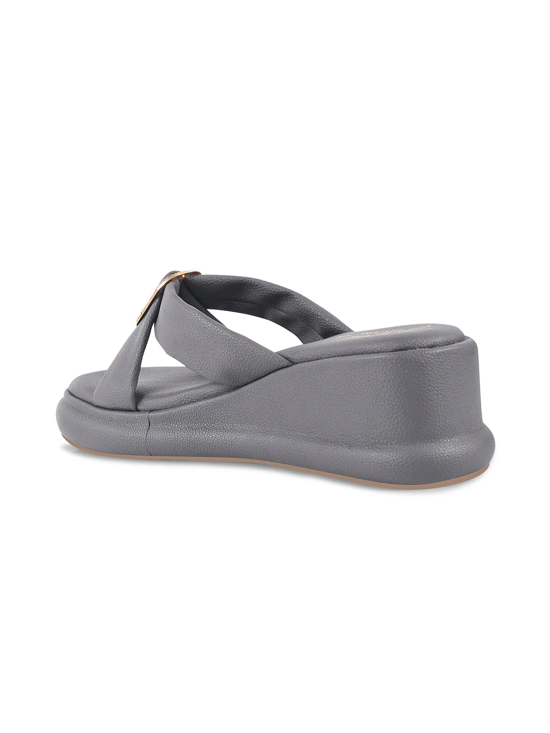 JM Looks Platform Wedge Slides with Buckle - Image 12