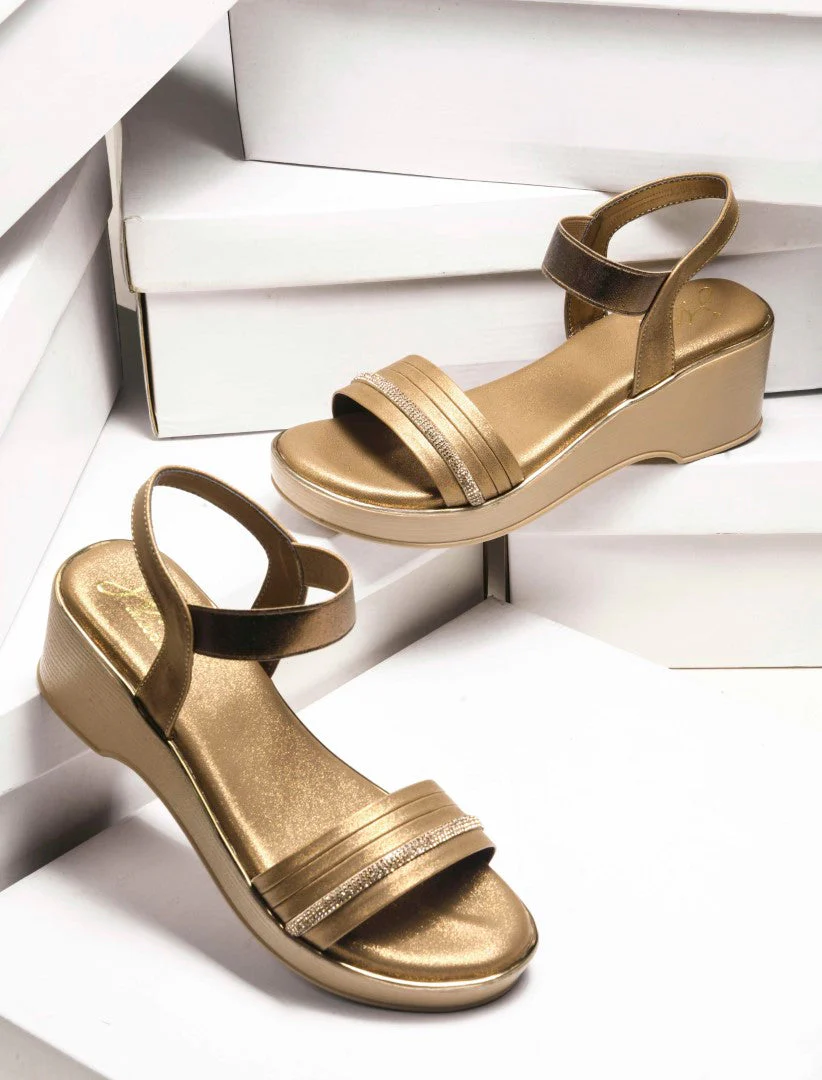 JM Looks Embellished Strap Platform Sandals - Image 13