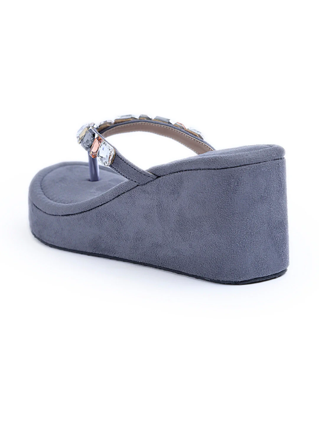 Jm Looks Embellished Platform Wedge Heels Sandals for Women & Girls - Image 12