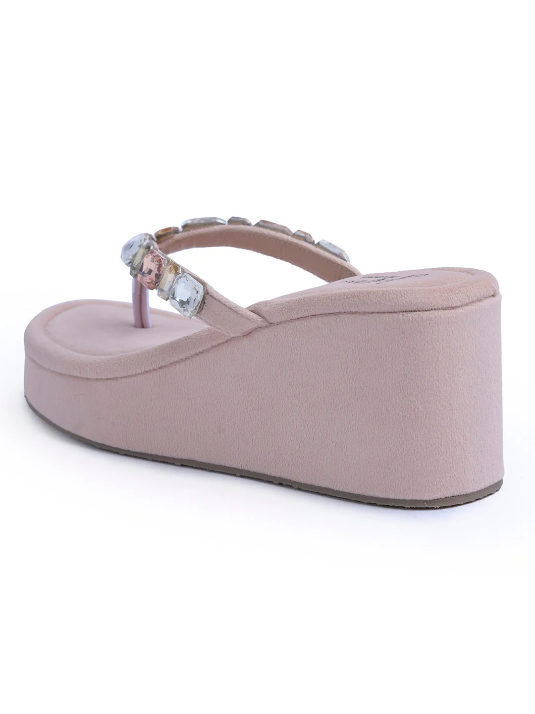 Jm Looks Embellished Platform Wedge Heels Sandals for Women & Girls - Image 6