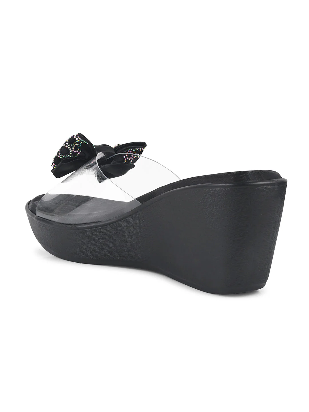 Jm Looks Embellished Bow Wedge Platform Sandals - Image 16