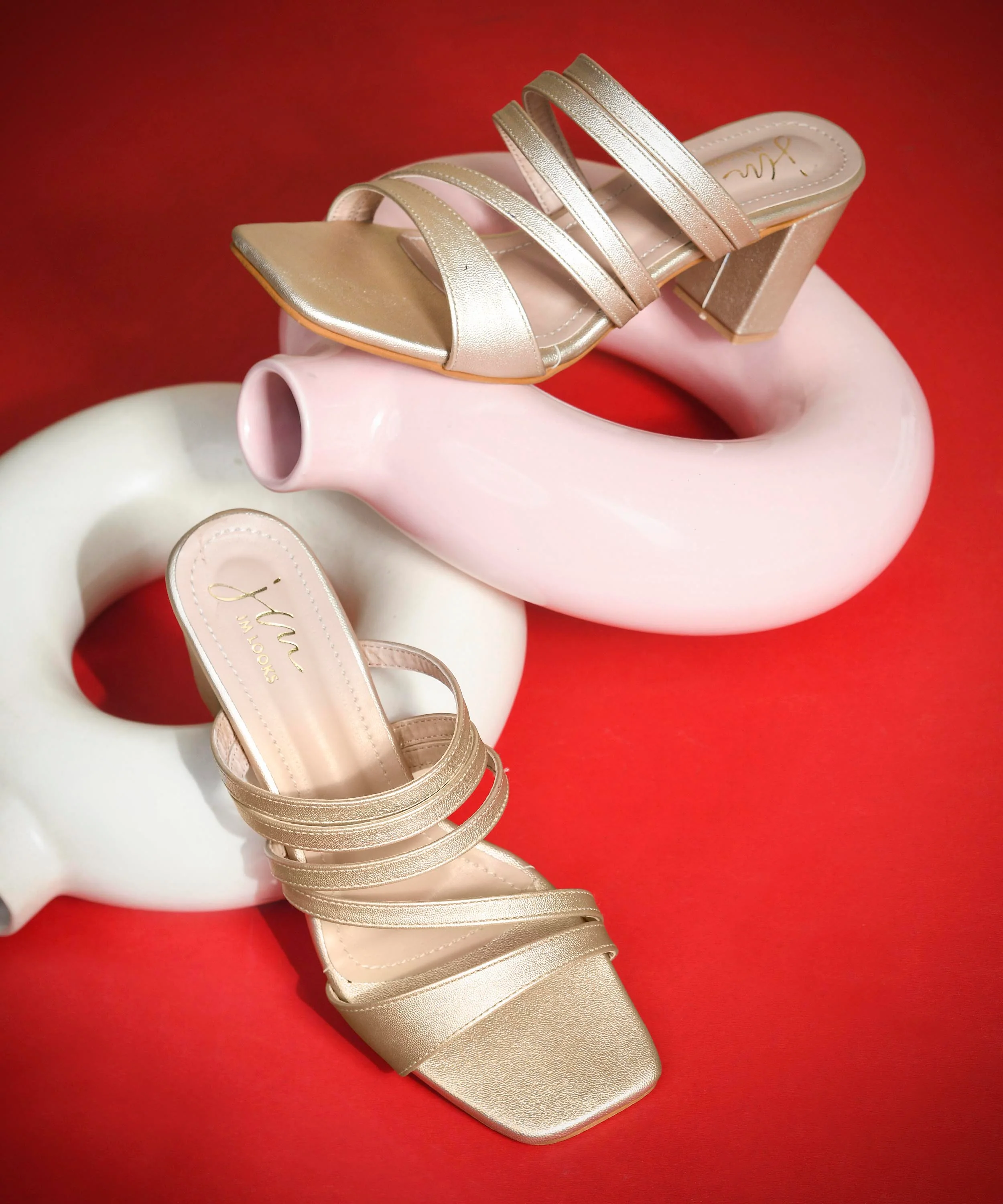 Wide Strap Block Heel Mules - Image 2