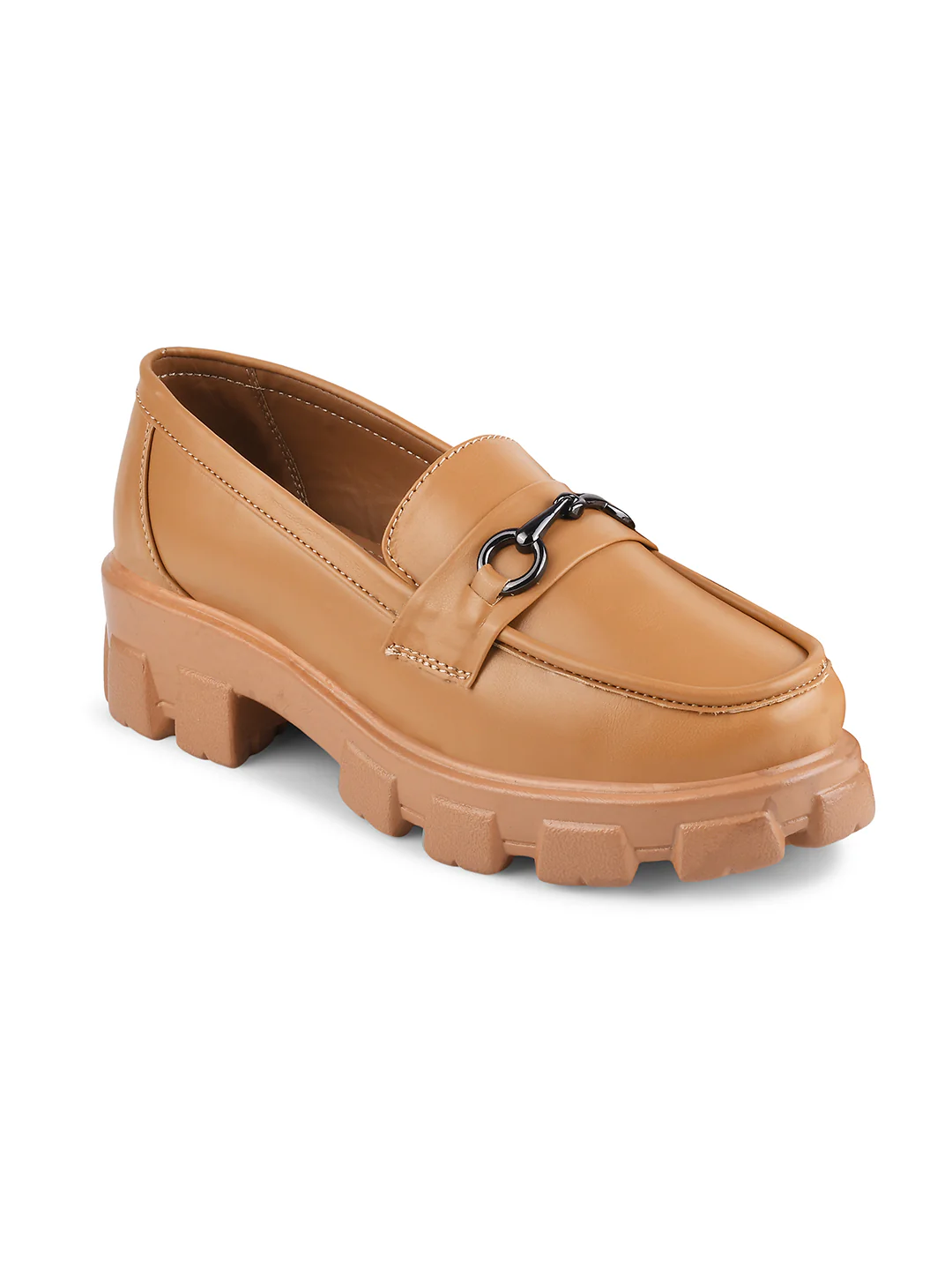 Women Buckled Heeled Horsebit Loafers - Image 17
