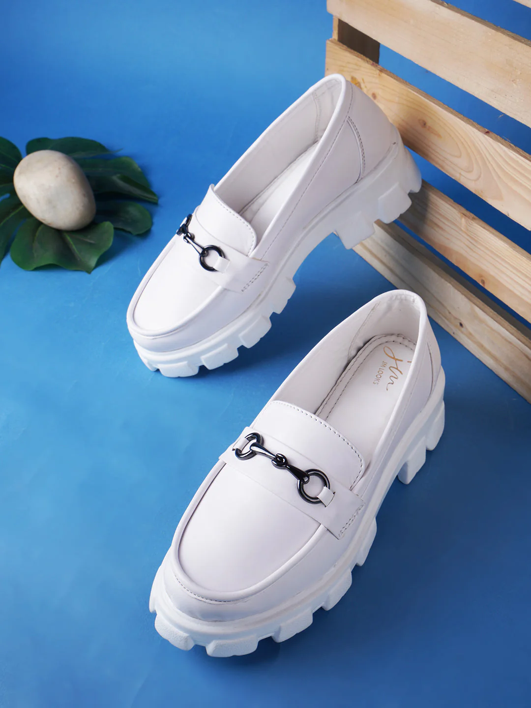 Women Buckled Heeled Horsebit Loafers - Image 7